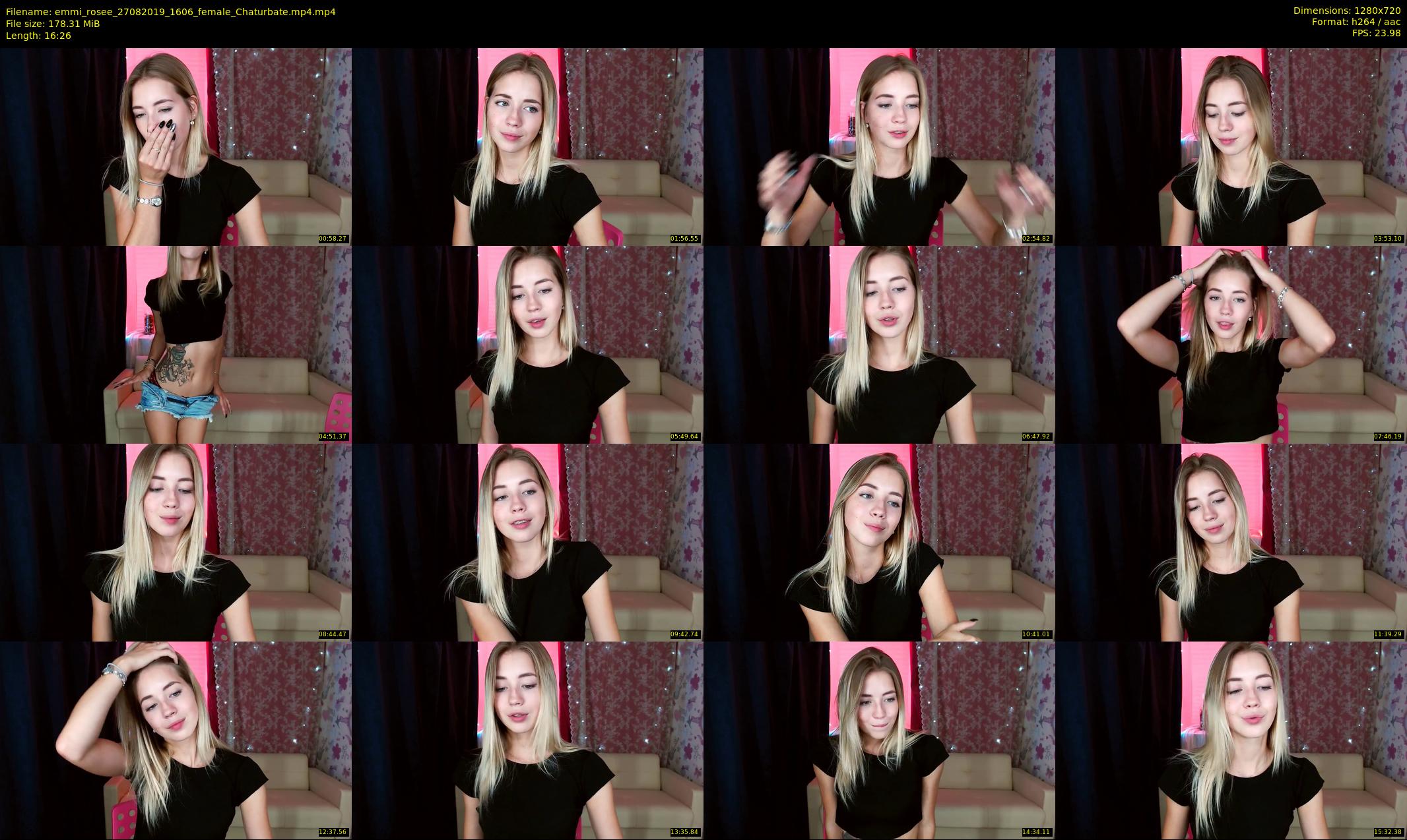 emmi_rosee — 17 minute Chaturbate female cam show recording, 720p, Aug 27, 2019