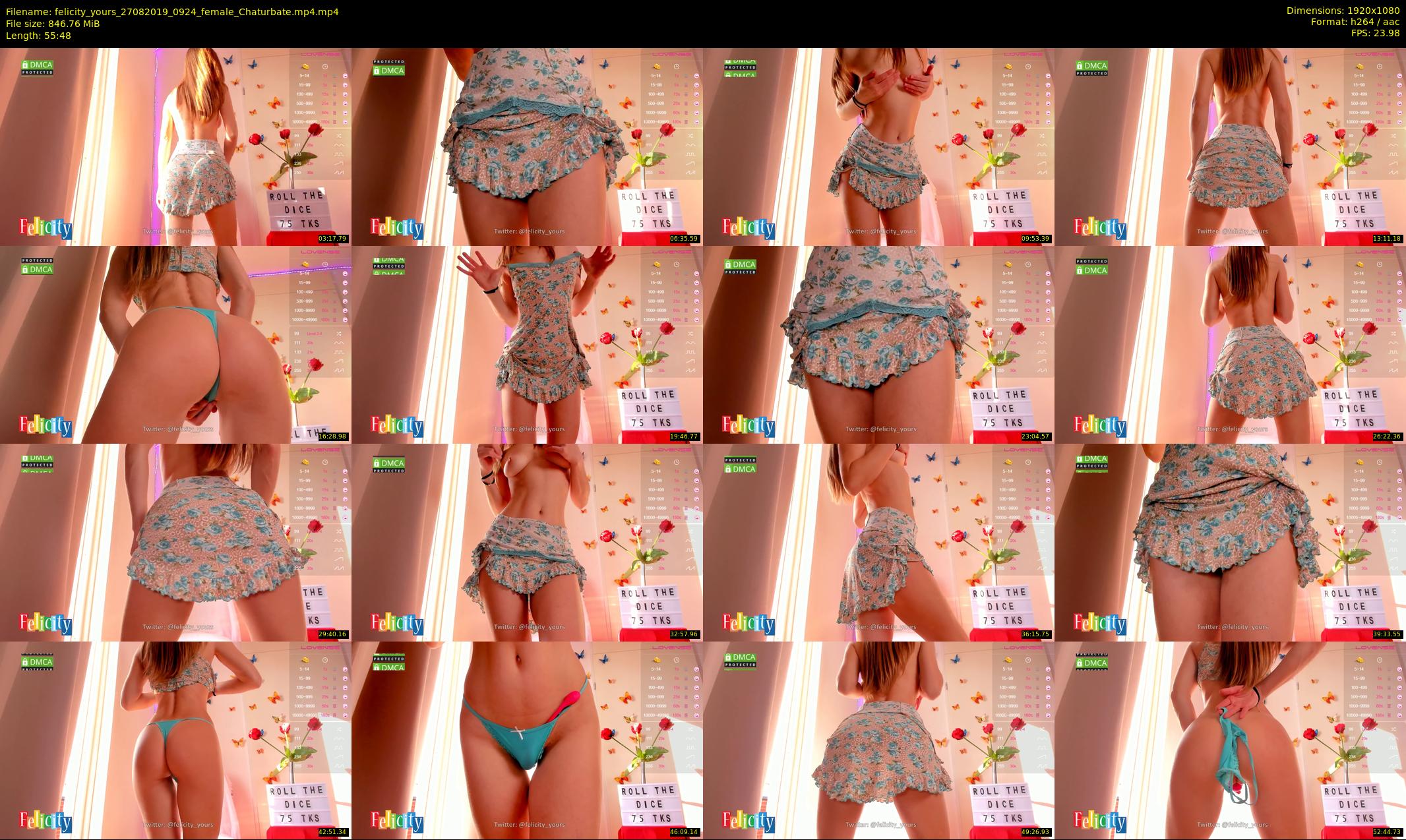 felicity_yours — 56 minute Chaturbate female cam show recording, 1080p, Aug 27, 2019