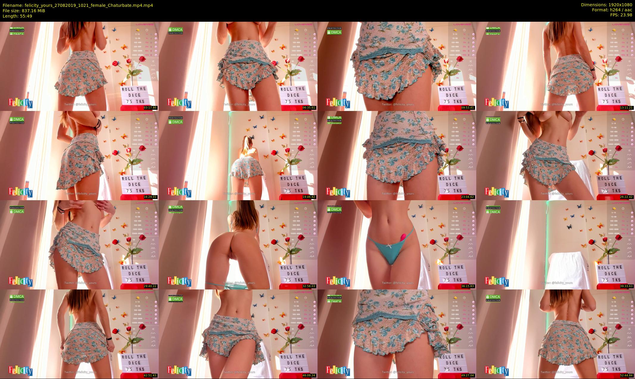 felicity_yours — 56 minute Chaturbate female cam show recording, 1080p, Aug 27, 2019