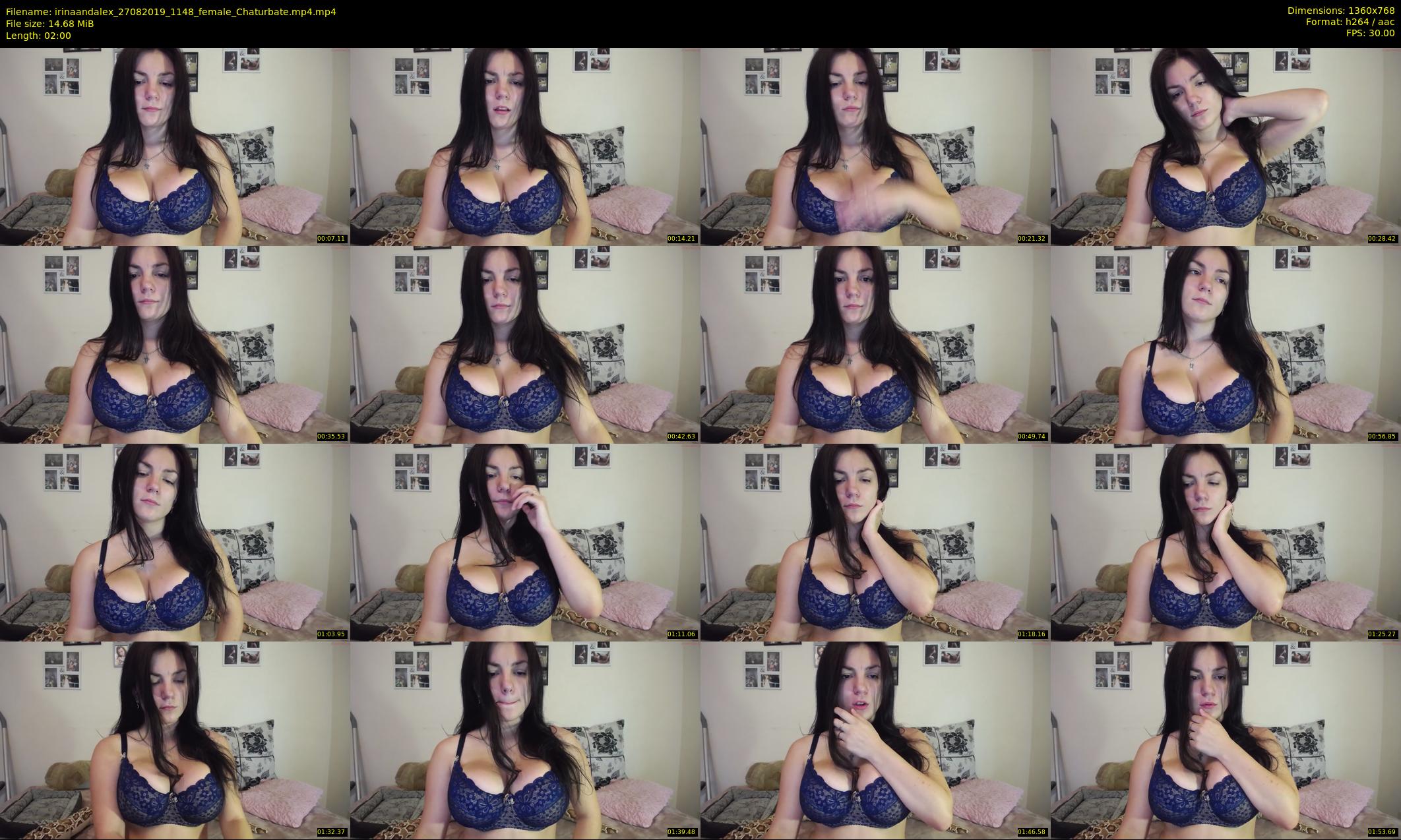 irinaandalex — 2 minute Chaturbate couple cam show recording, 720p, Aug 27, 2019
