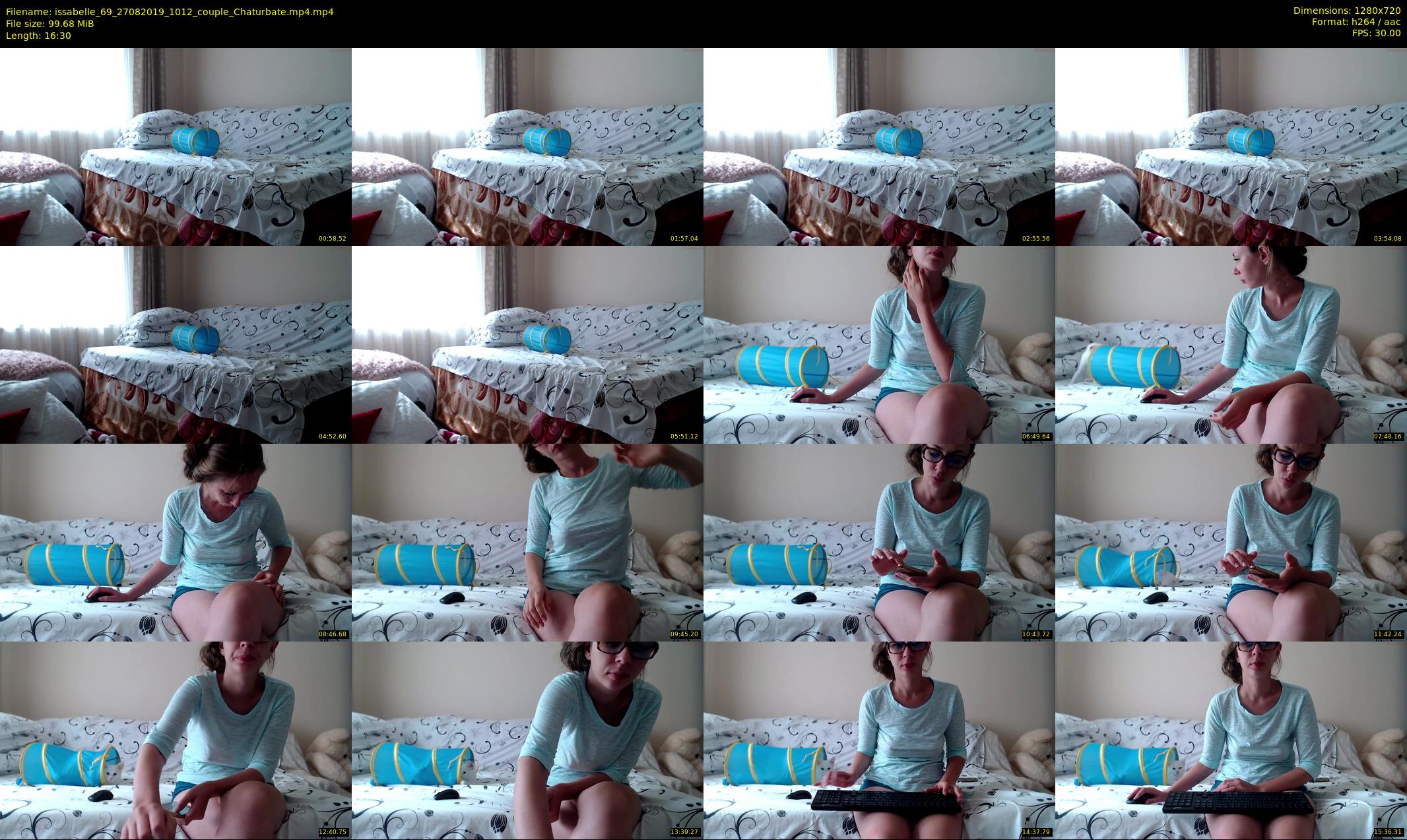 issabelle_69 — 17 minute Chaturbate couple cam show recording, 720p, Aug 27, 2019