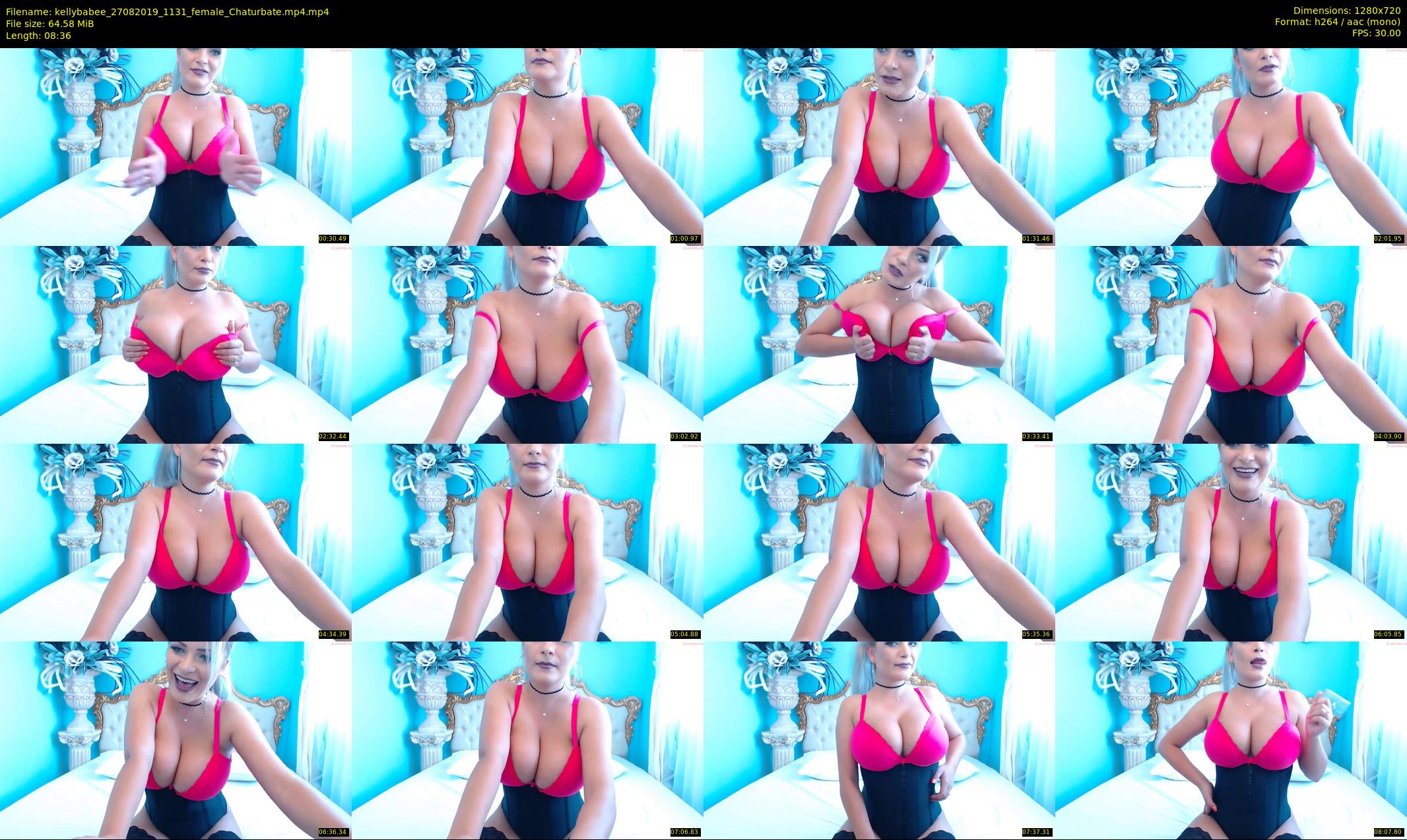 kellybabee — 9 minute Chaturbate female cam show recording, 720p, Aug 27, 2019
