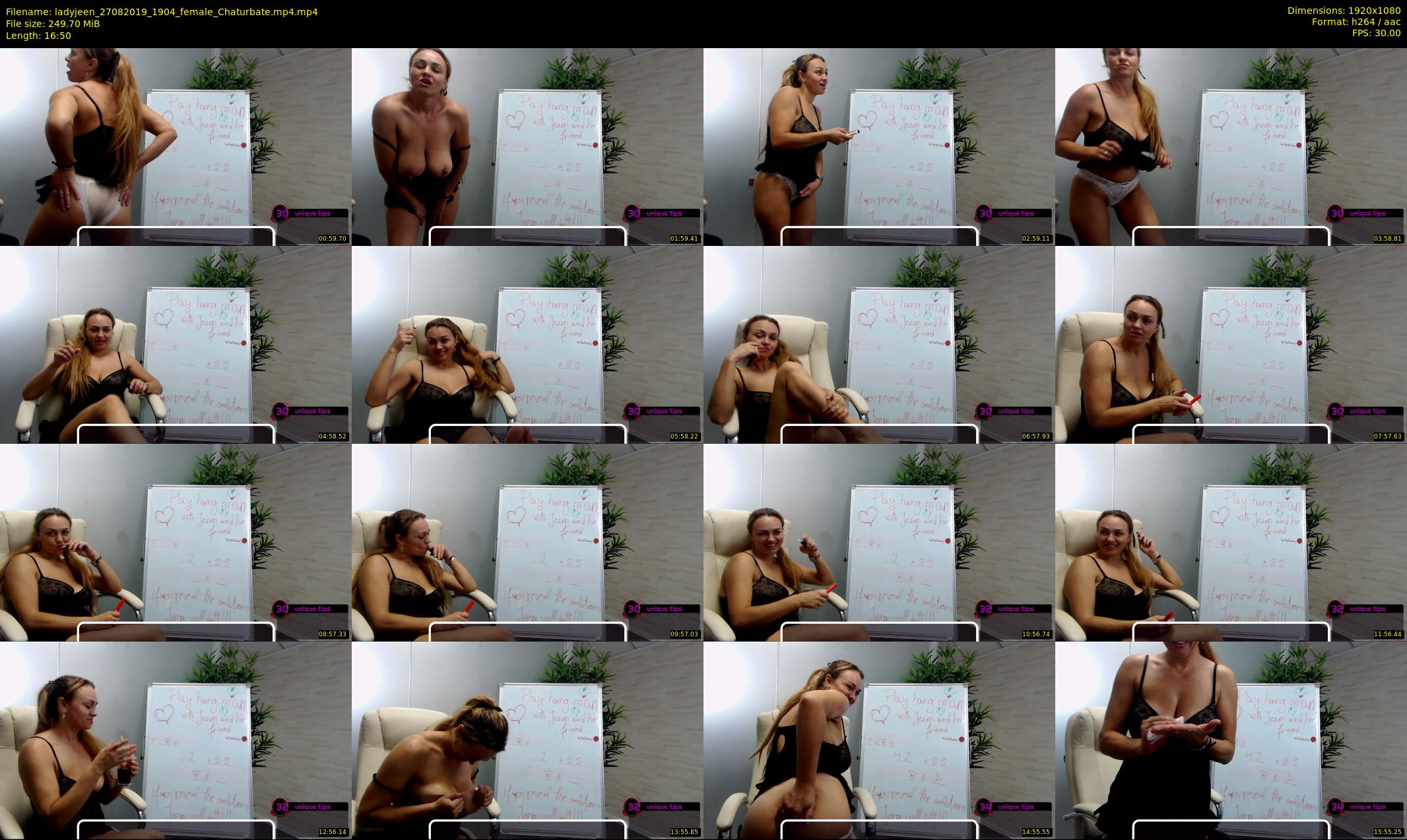 ladyjeen — 17 minute Chaturbate female cam show recording, 1080p, Aug 27, 2019