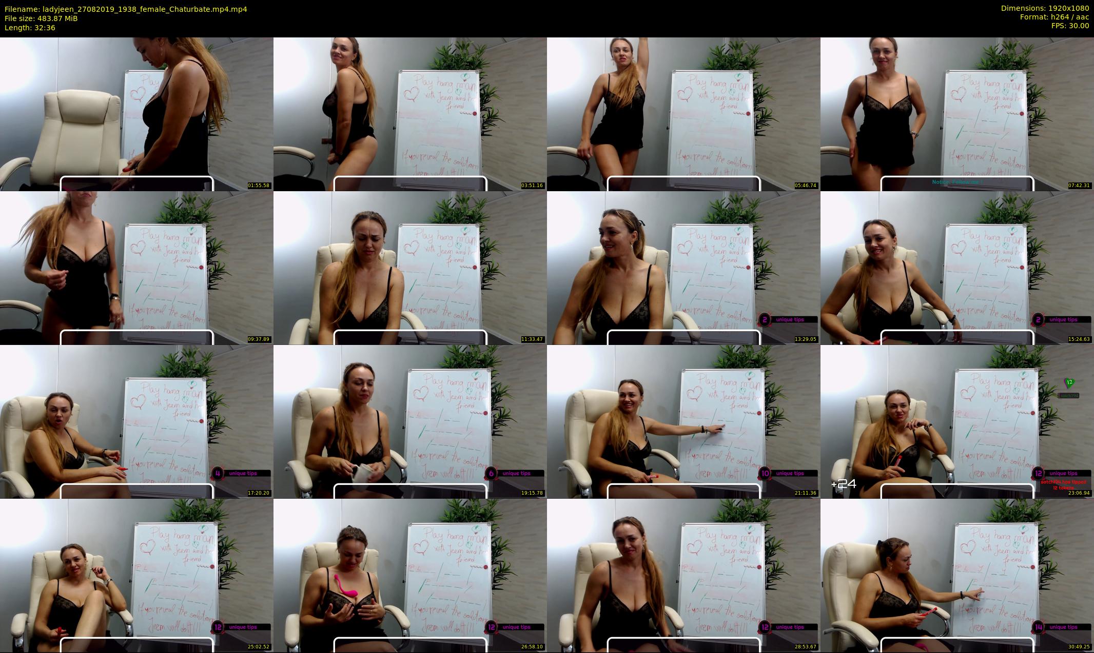 ladyjeen — 33 minute Chaturbate female cam show recording, 1080p, Aug 27, 2019
