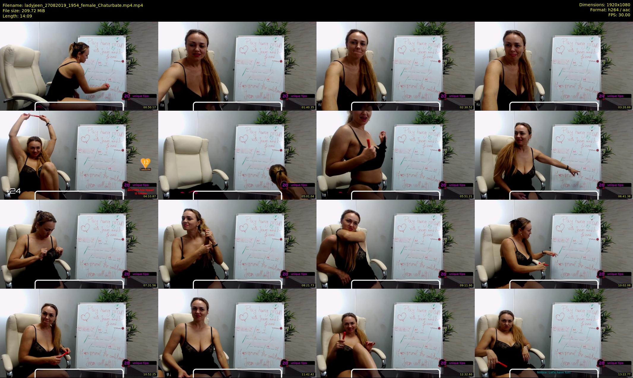 ladyjeen — 15 minute Chaturbate female cam show recording, 1080p, Aug 27, 2019