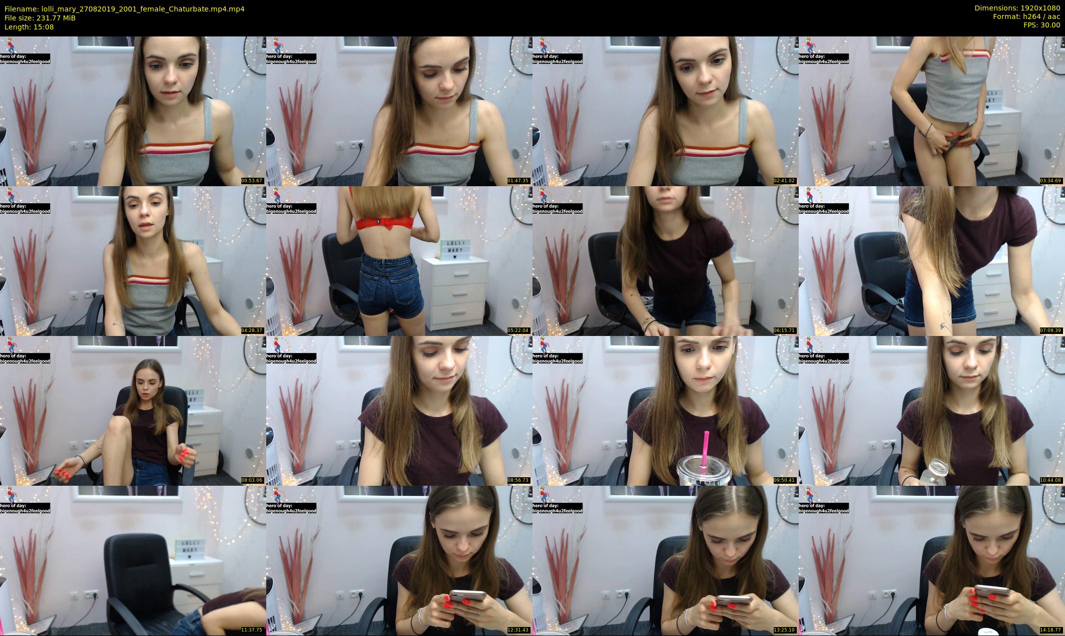 lolli_mary — 16 minute Chaturbate female cam show recording, 1080p, Aug 27, 2019