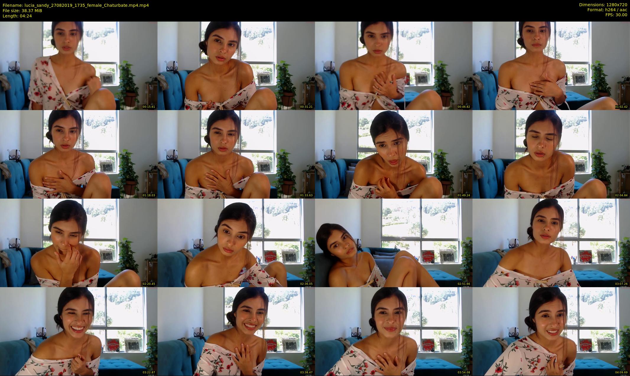 lucia_sandy — 5 minute Chaturbate female cam show recording, 720p, Aug 27, 2019