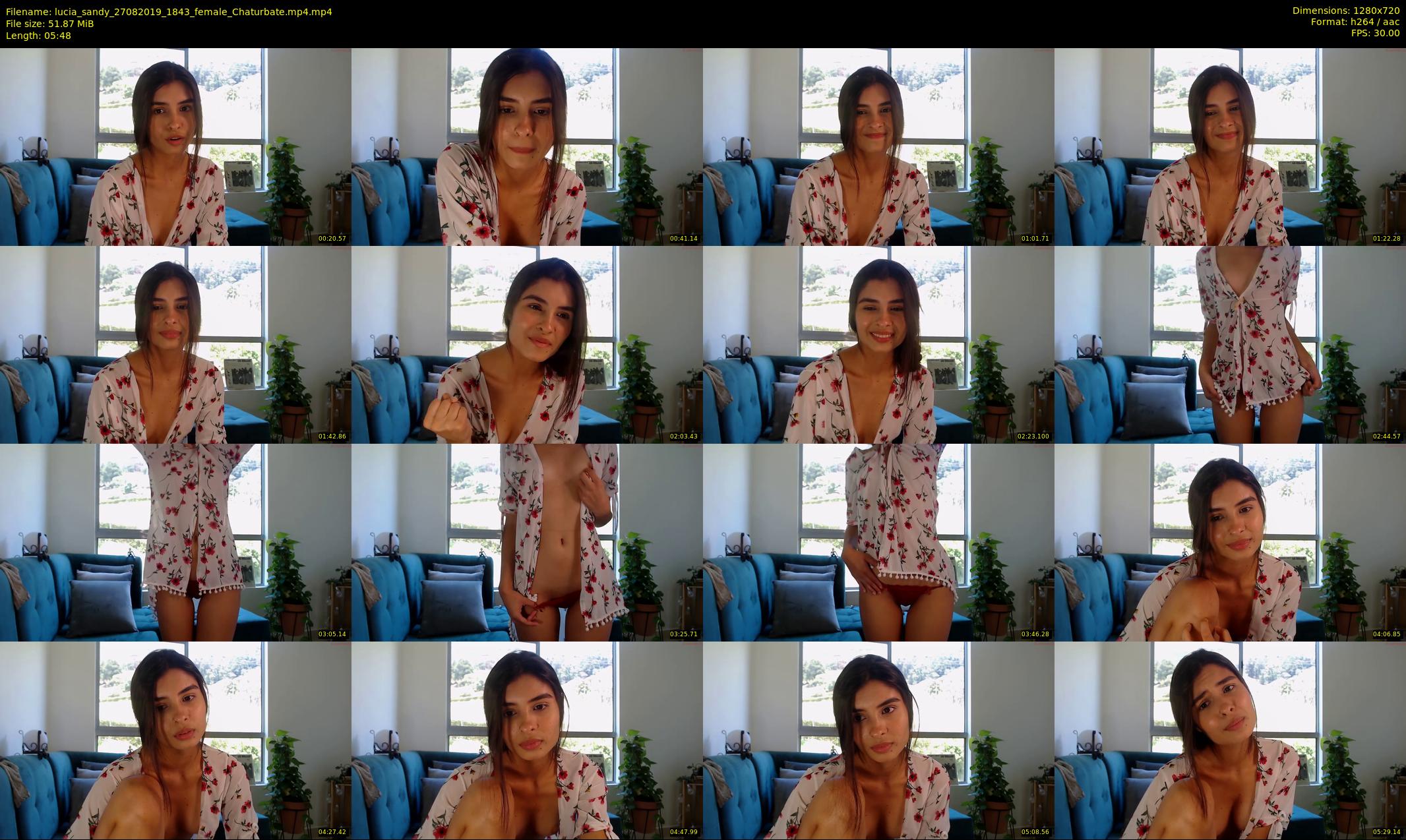 lucia_sandy — 6 minute Chaturbate female cam show recording, 720p, Aug 27, 2019