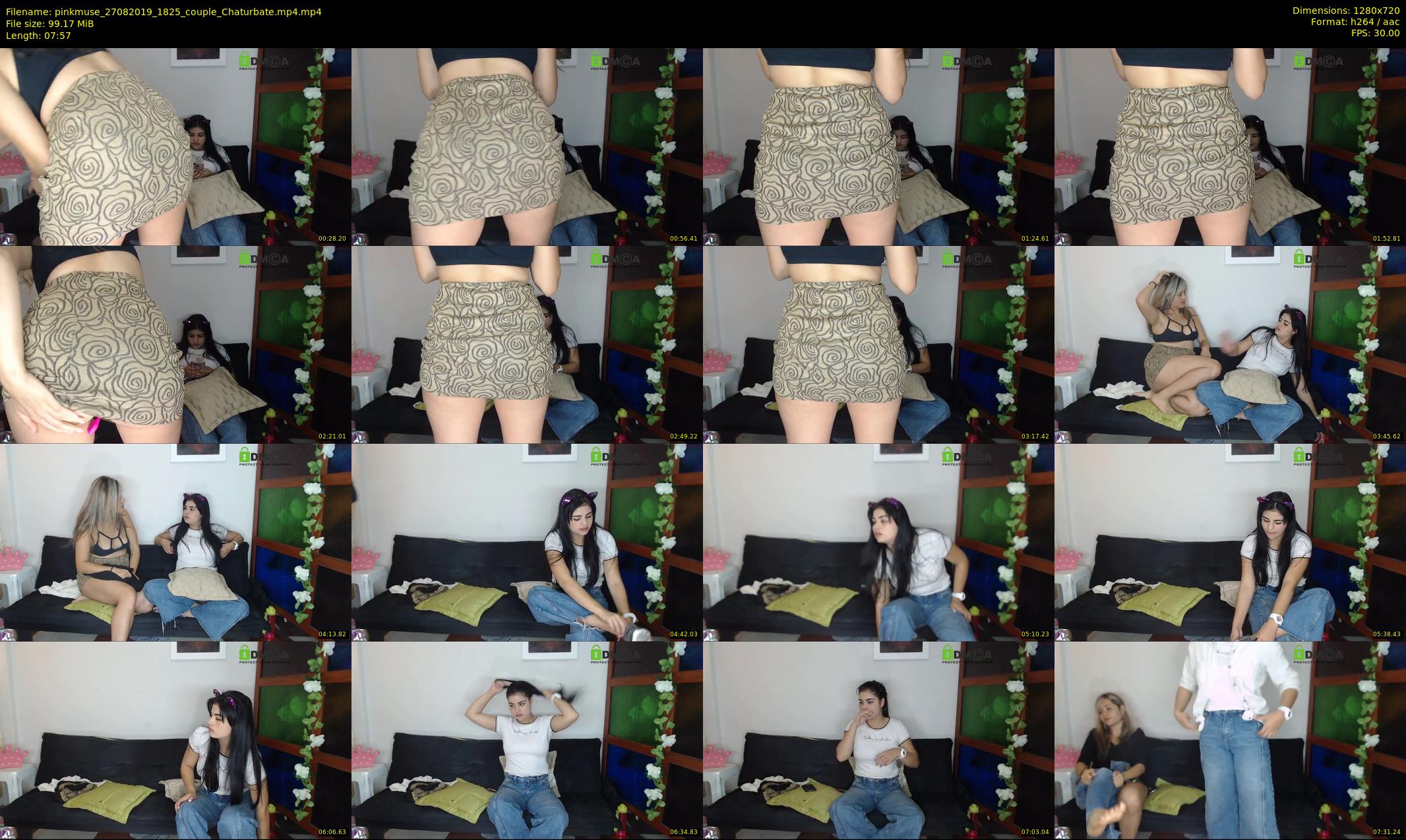 pinkmuse — 8 minute Chaturbate couple cam show recording, 720p, Aug 27, 2019