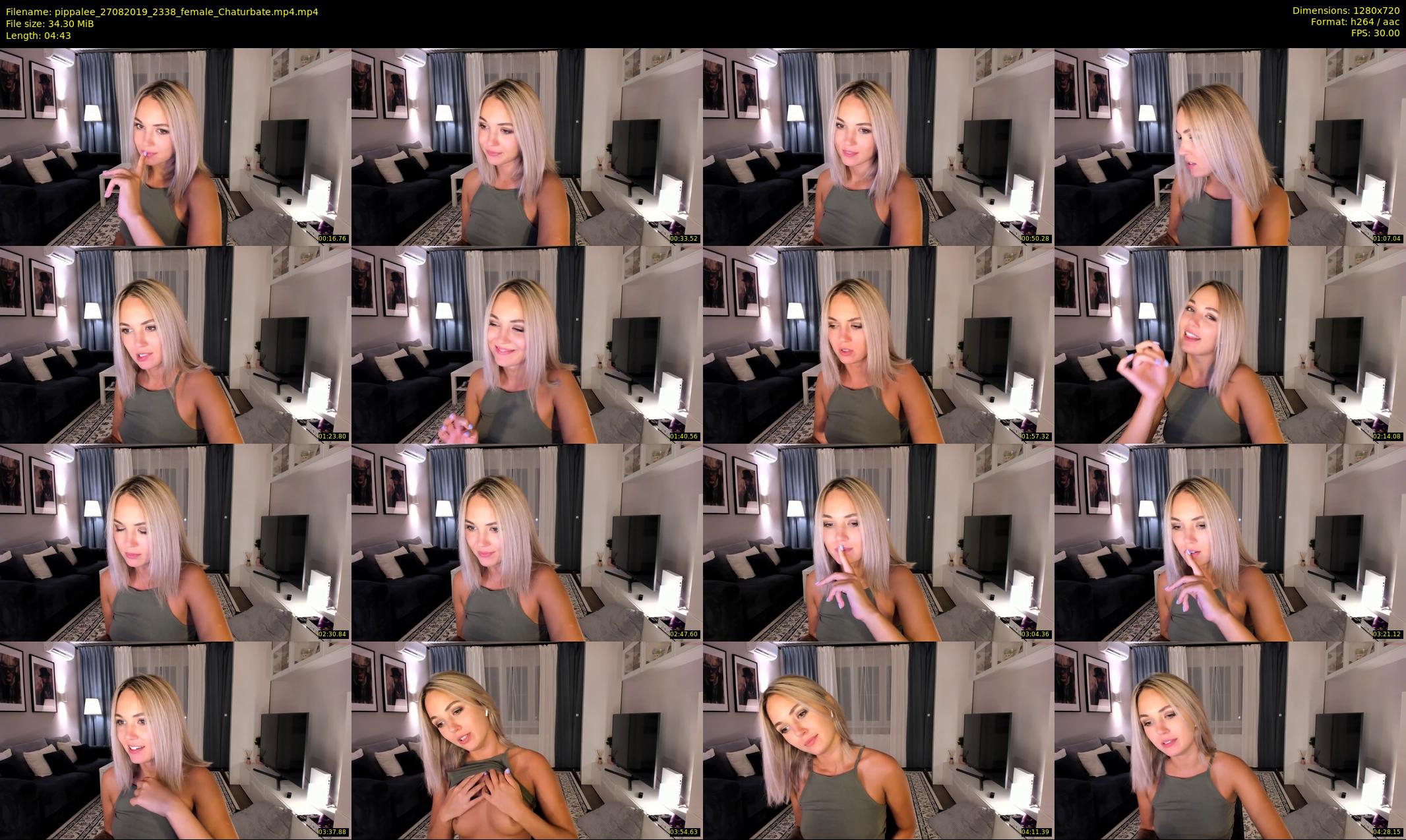 pippalee — 5 minute Chaturbate female cam show recording, 720p, Aug 27, 2019