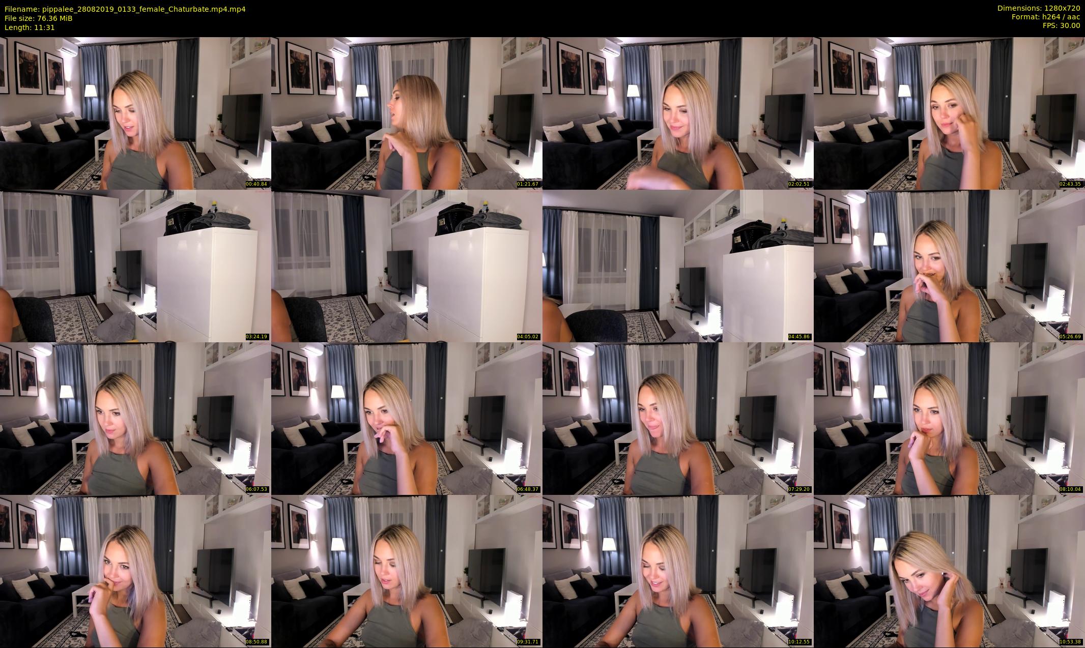 pippalee — 12 minute Chaturbate female cam show recording, 720p, Aug 28, 2019
