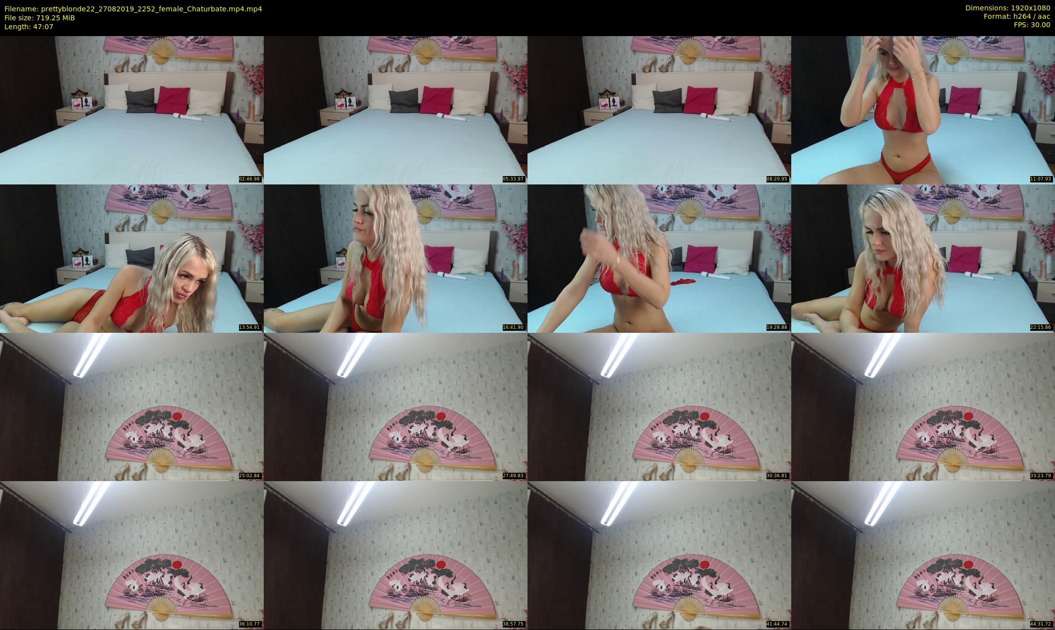 prettyblonde22 — 48 minute Chaturbate female cam show recording, 1080p, Aug 27, 2019
