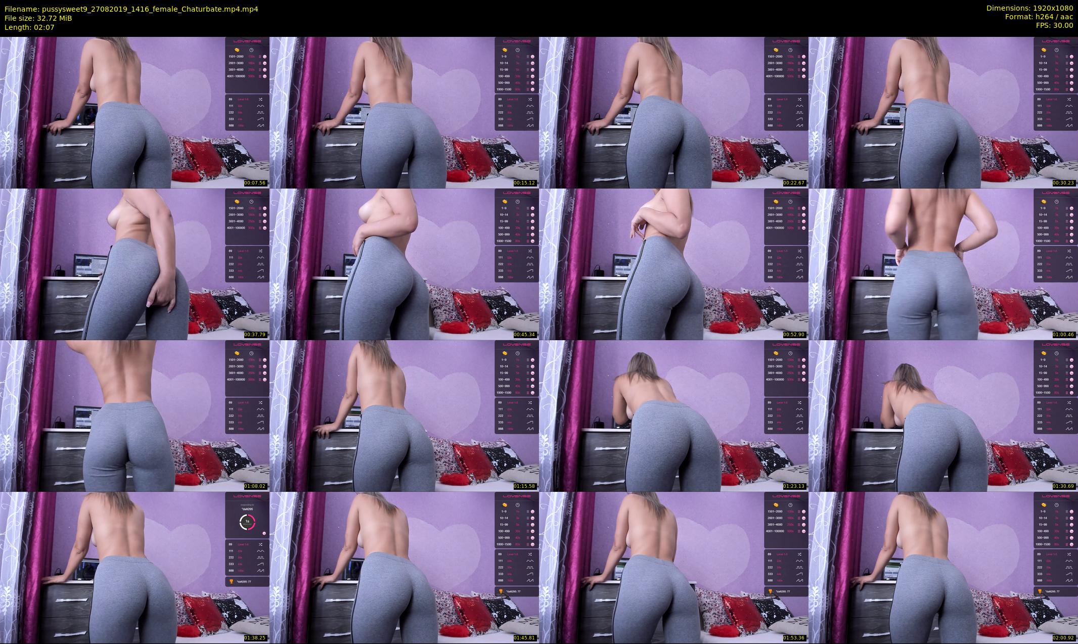 pussysweet9 — 3 minute Chaturbate female cam show recording, 1080p, Aug 27, 2019