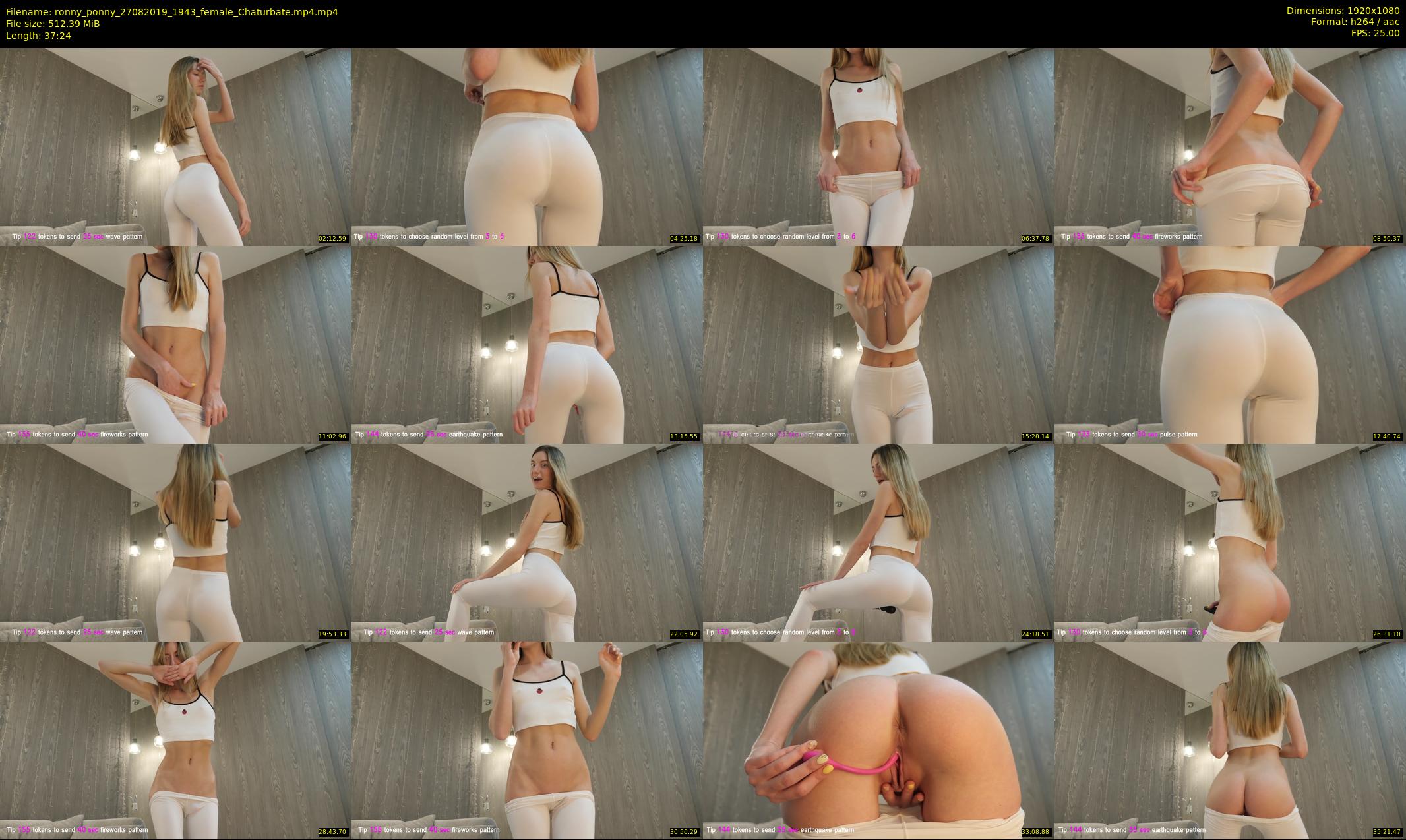 ronny_ponny — 38 minute Chaturbate female cam show recording, 1080p, Aug 27, 2019