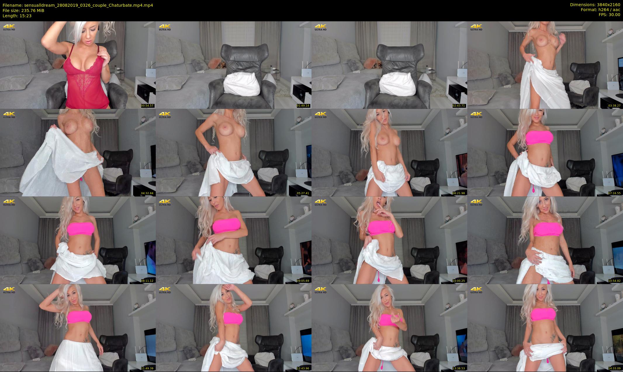sensualldream — 16 minute Chaturbate female cam show recording, 4K, Aug 28, 2019