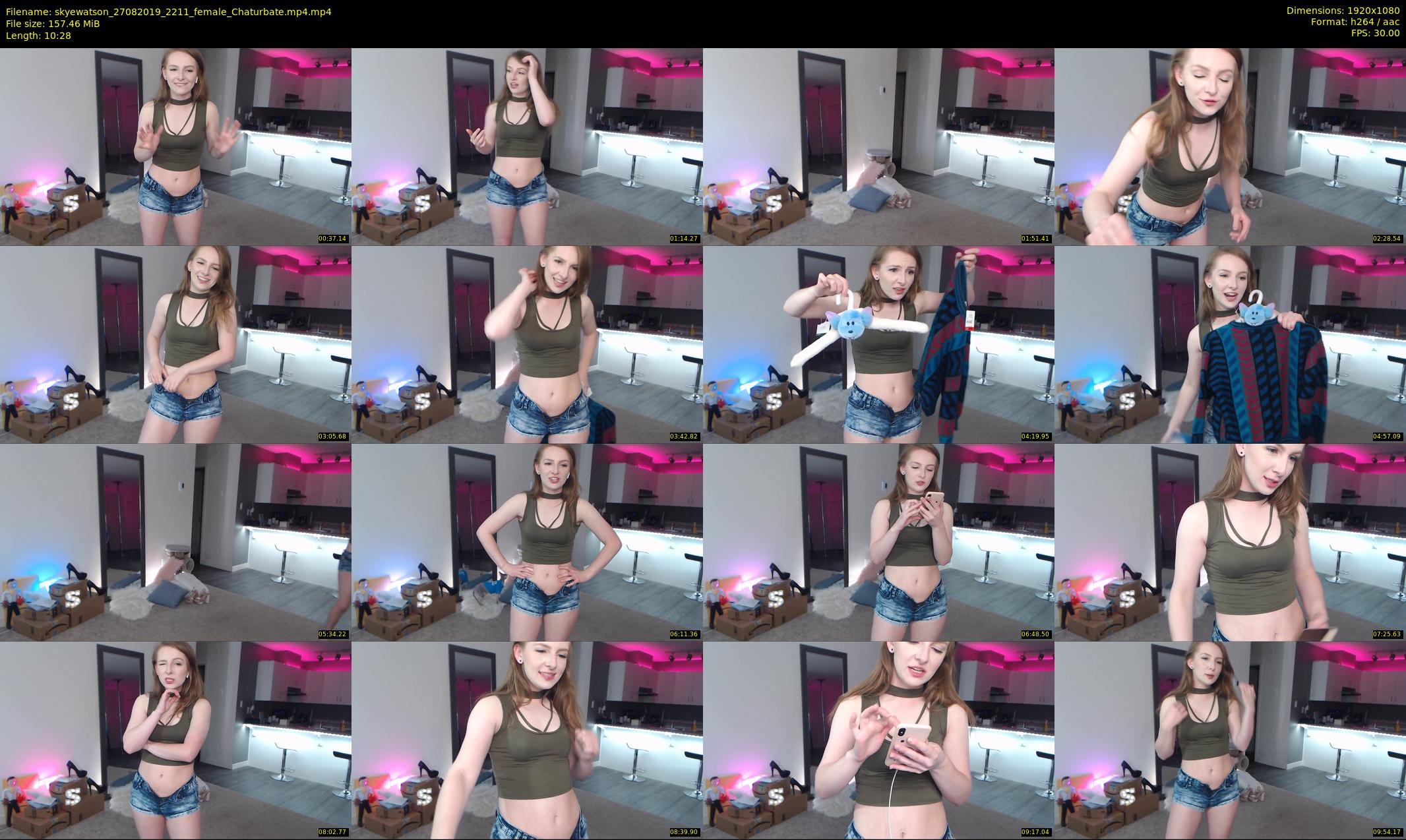 skyewatson — 11 minute Chaturbate female cam show recording, 1080p, Aug 27, 2019