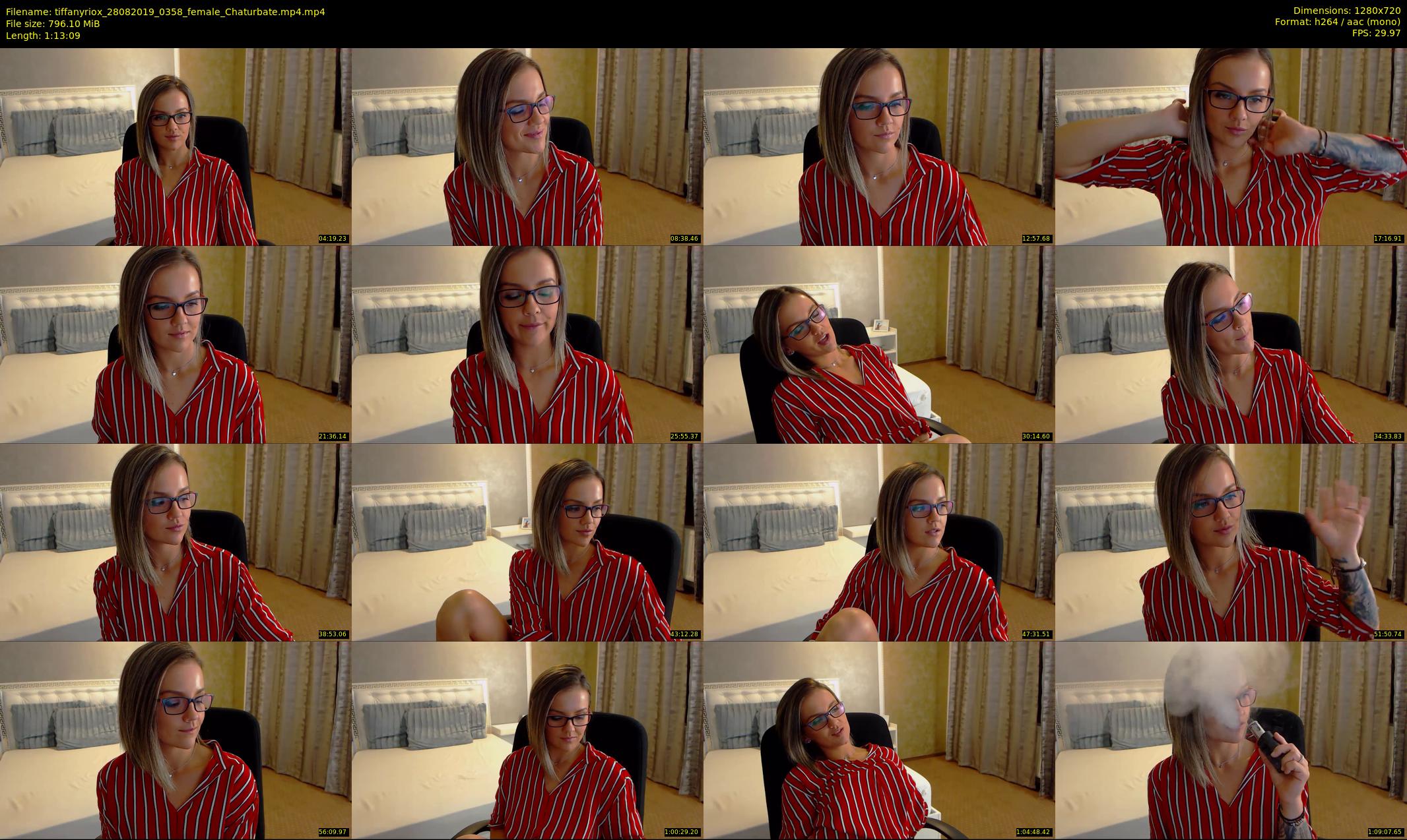 tiffanyriox — 74 minute Chaturbate female cam show recording, 720p, Aug 28, 2019