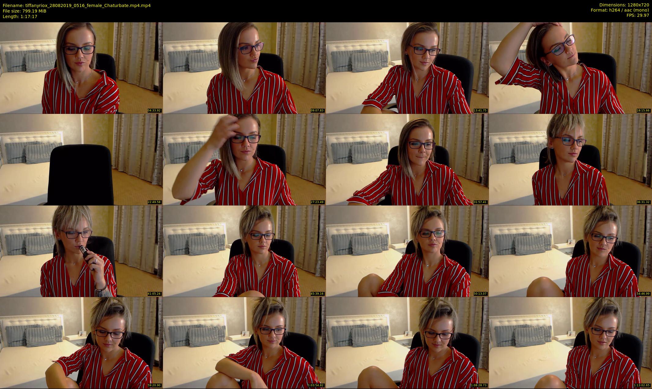 tiffanyriox — 78 minute Chaturbate female cam show recording, 720p, Aug 28, 2019