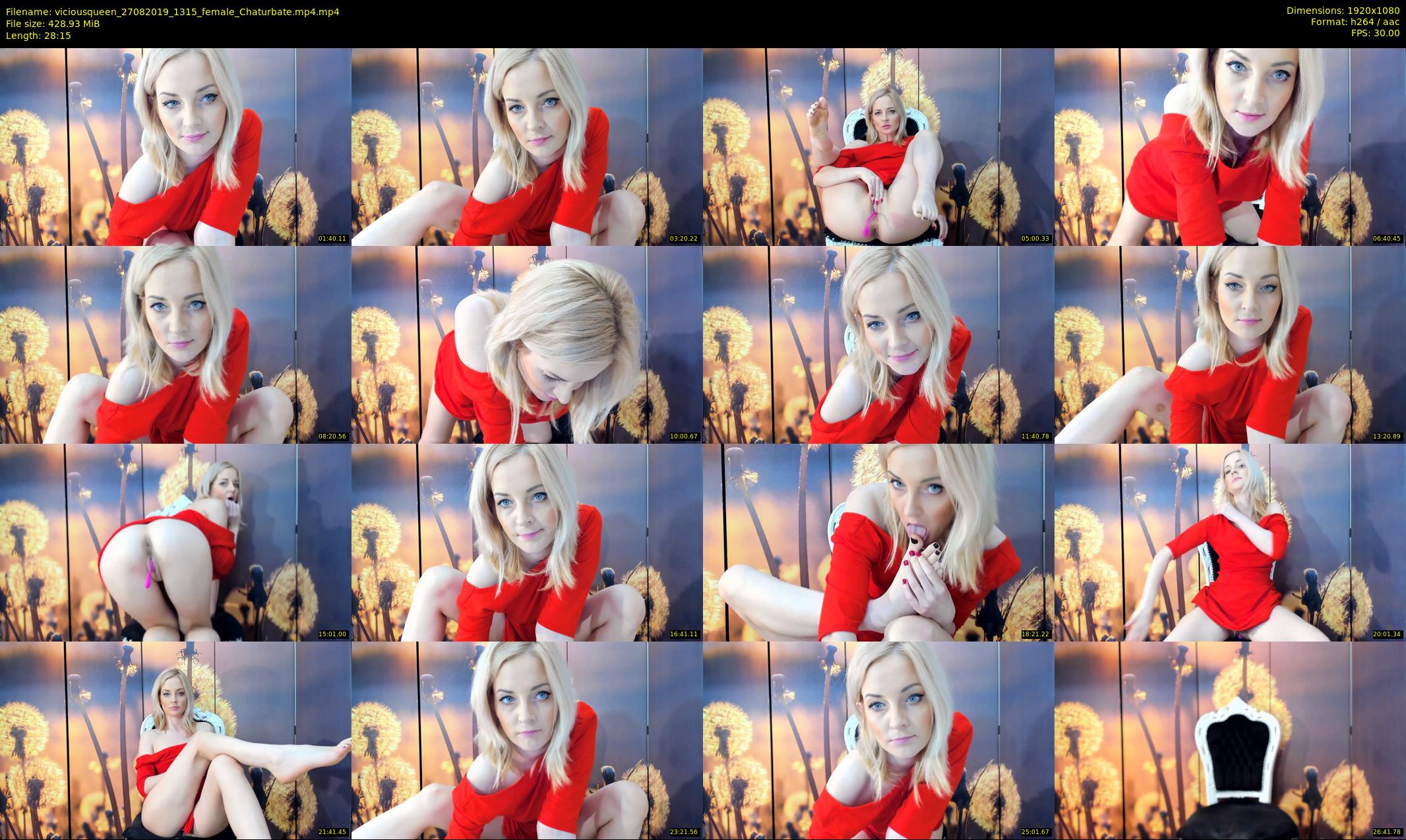 viciousqueen — 29 minute Chaturbate female cam show recording, 1080p, Aug 27, 2019