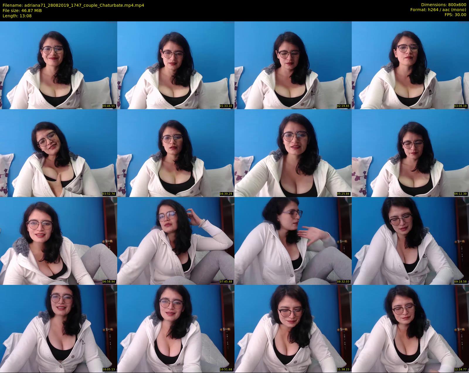 adriana71 — 14 minute Chaturbate couple cam show recording, 480p, Aug 28, 2019