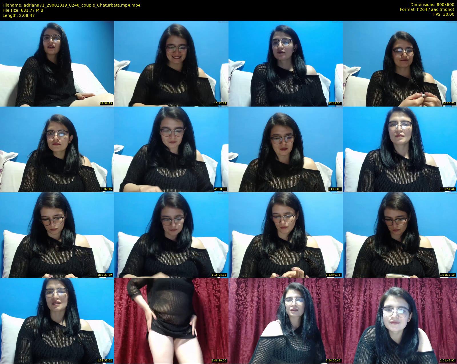 adriana71 — 129 minute Chaturbate couple cam show recording, 480p, Aug 29, 2019