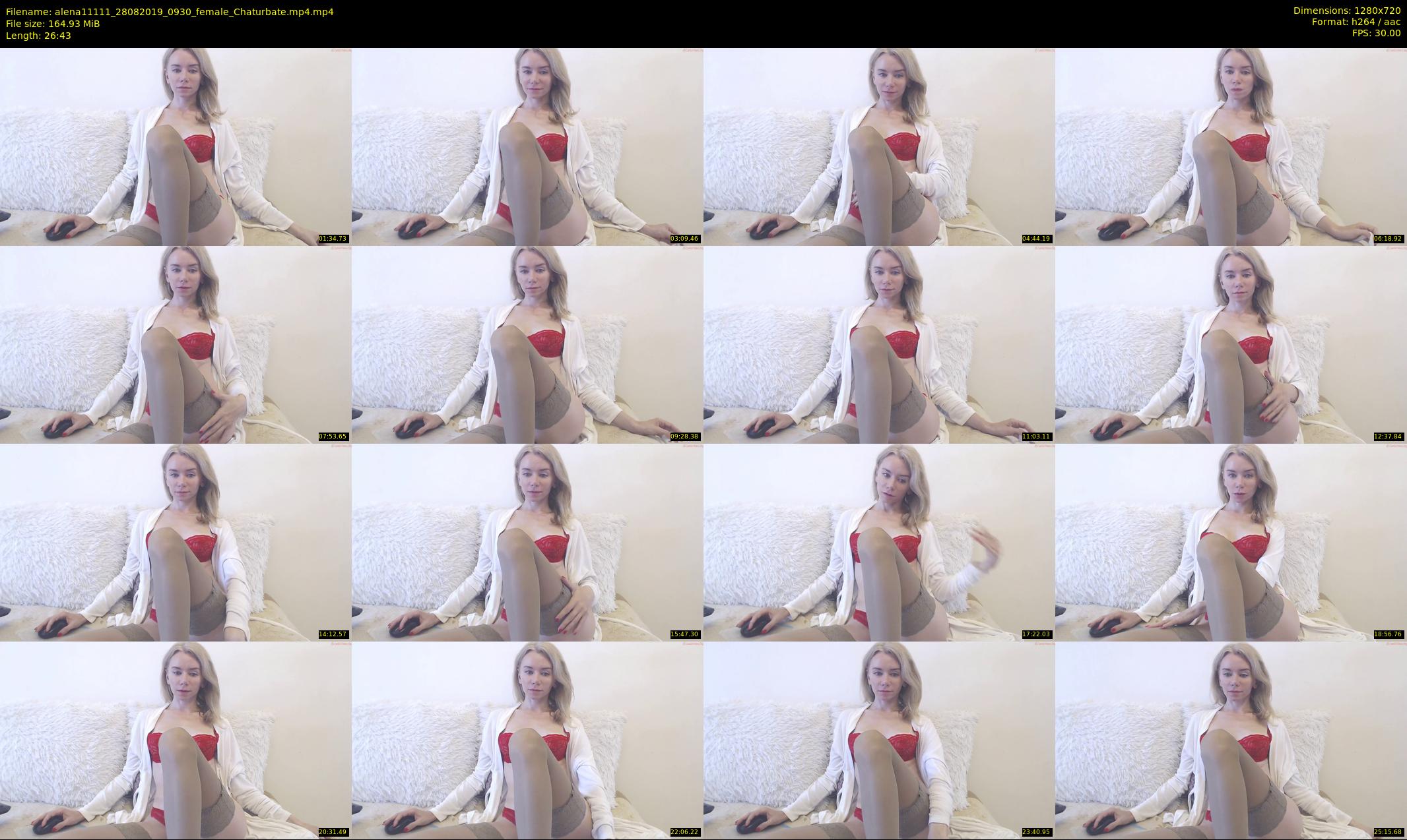 alena11111 — 27 minute Chaturbate female cam show recording, 720p, Aug 28, 2019