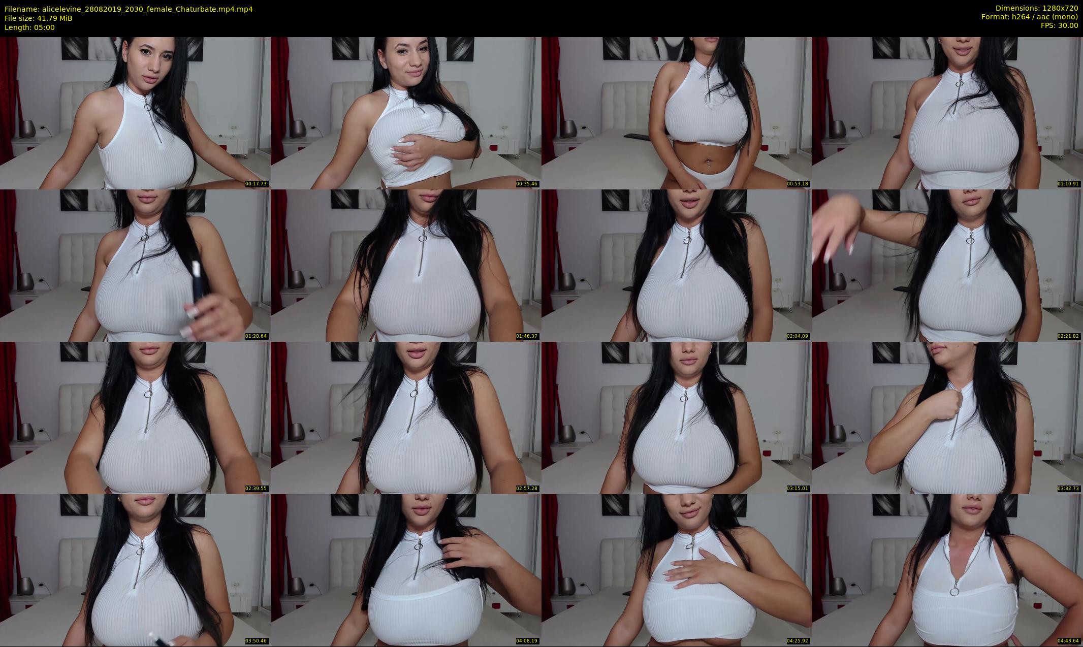 alicelevine — 5 minute Chaturbate female cam show recording, 720p, Aug 28, 2019