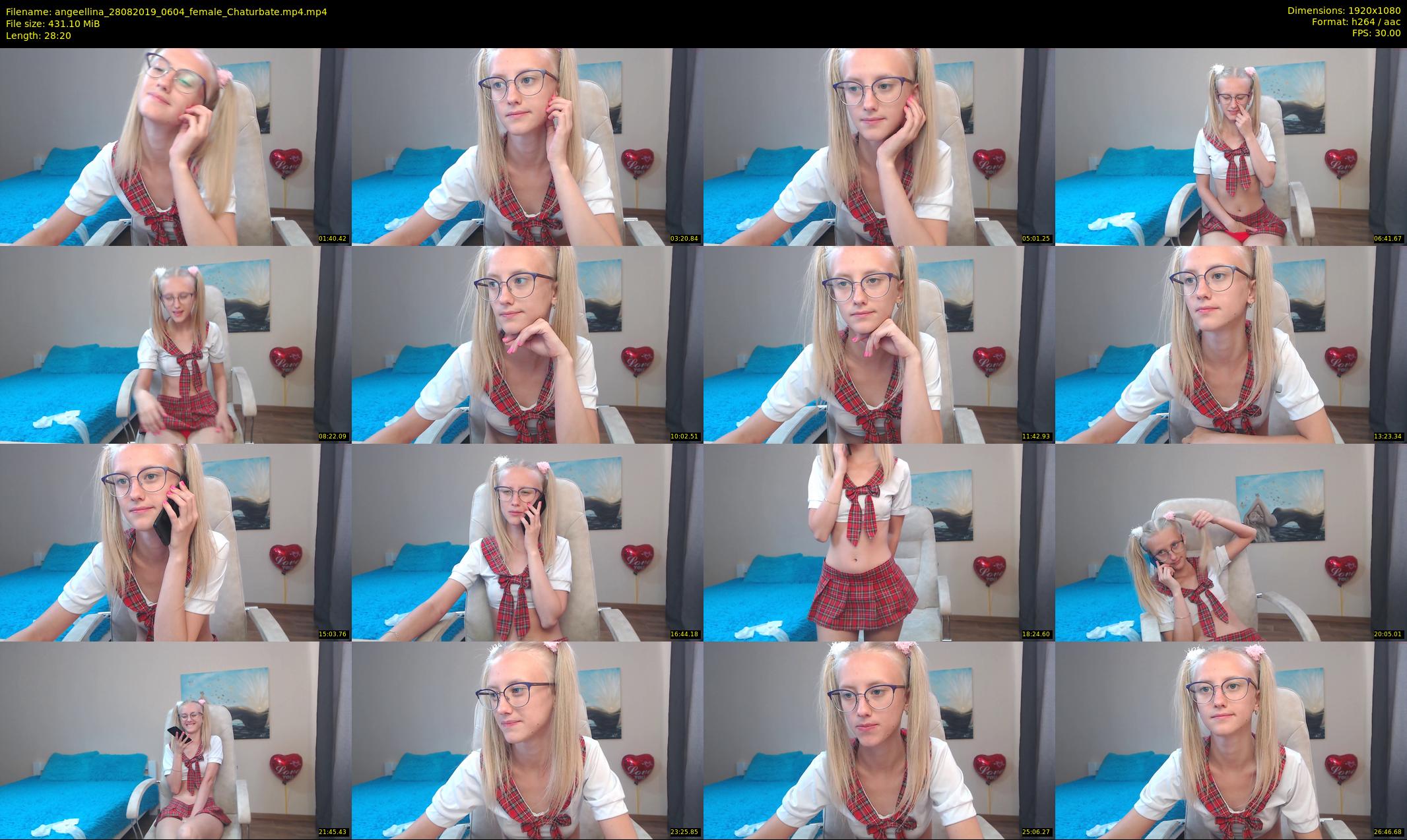 angeellina — 29 minute Chaturbate female cam show recording, 1080p, Aug 28, 2019