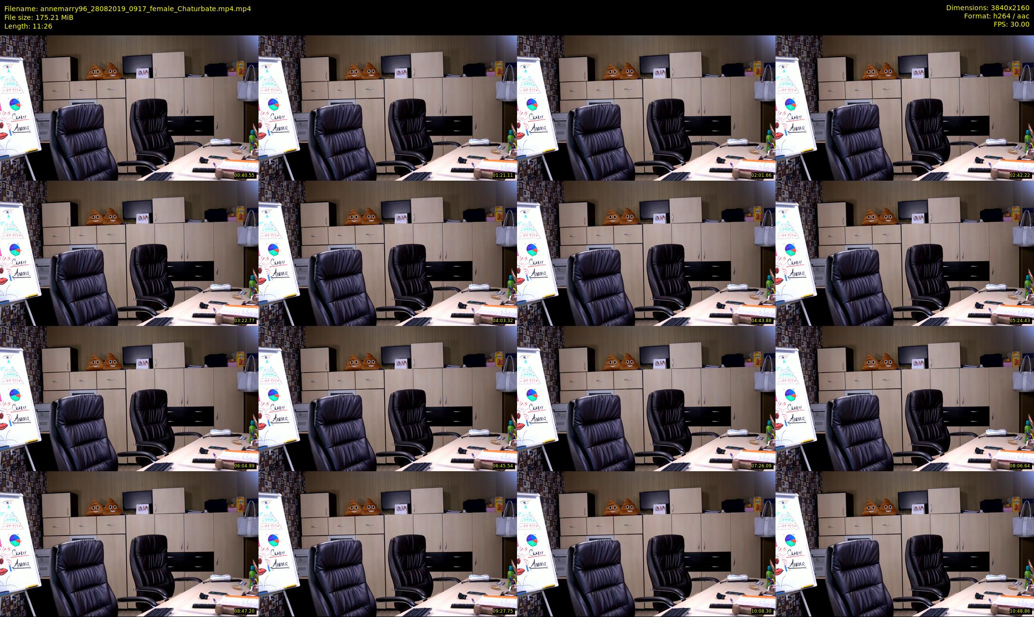 annemarry96 — 12 minute Chaturbate female cam show recording, 4K, Aug 28, 2019