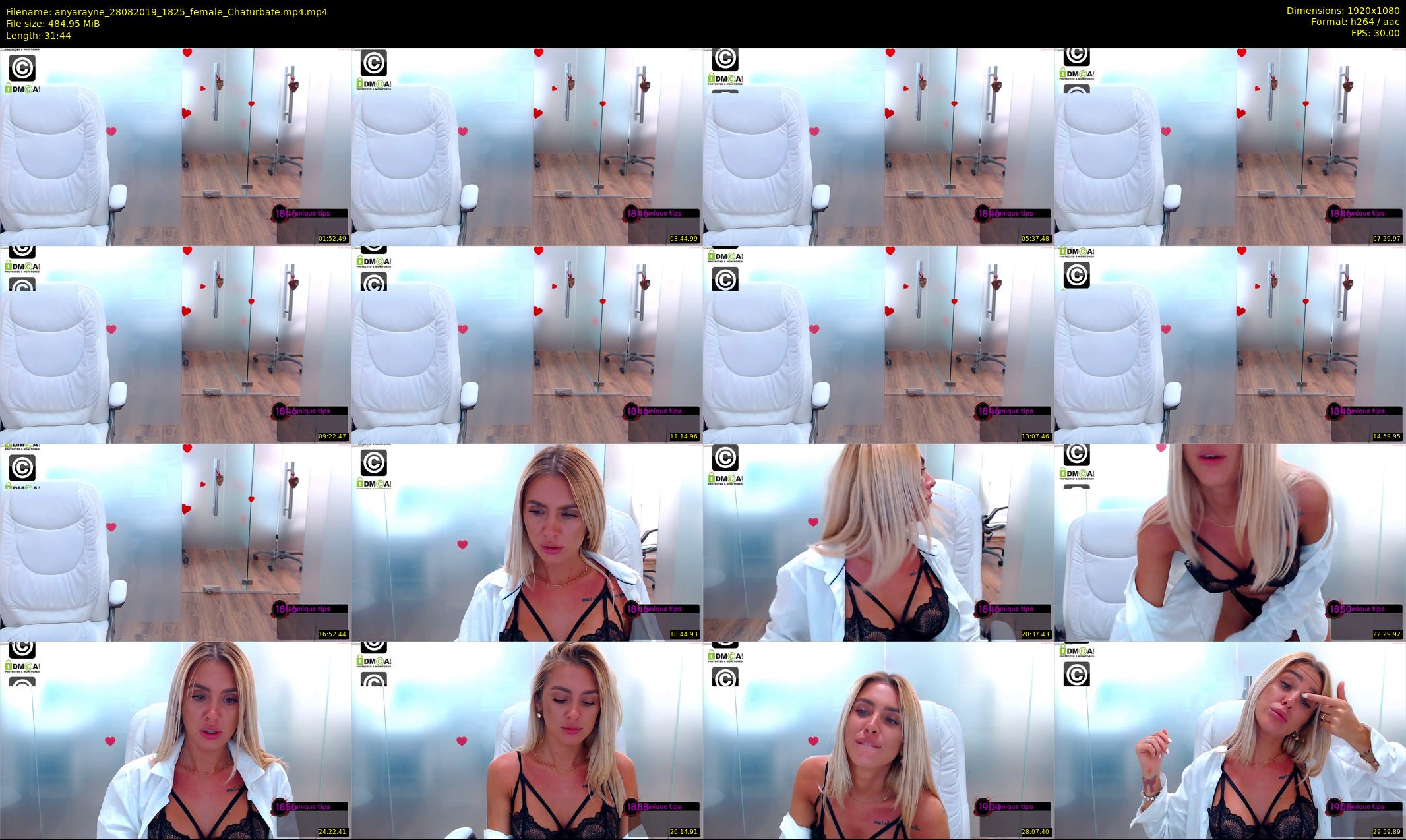 anyarayne — 32 minute Chaturbate female cam show recording, 1080p, Aug 28, 2019