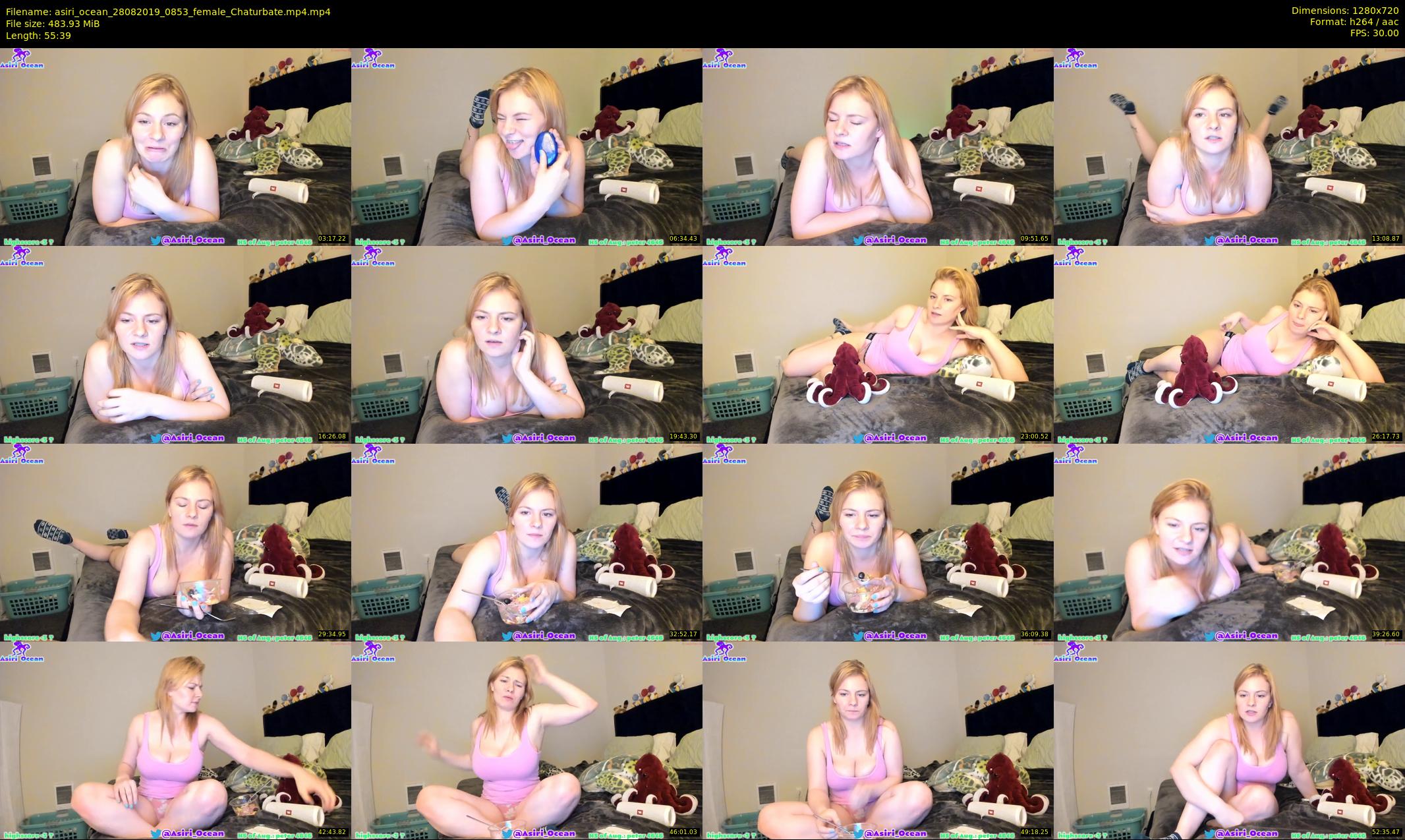 asiri_ocean — 56 minute Chaturbate female cam show recording, 720p, Aug 28, 2019