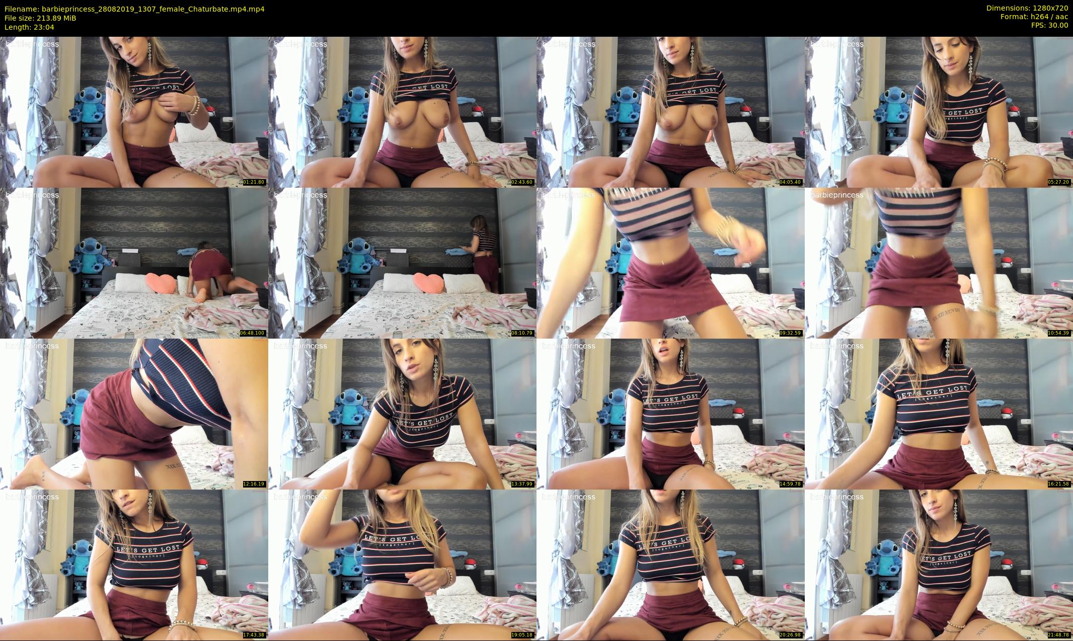 barbieprincess — 24 minute Chaturbate female cam show recording, 720p, Aug 28, 2019
