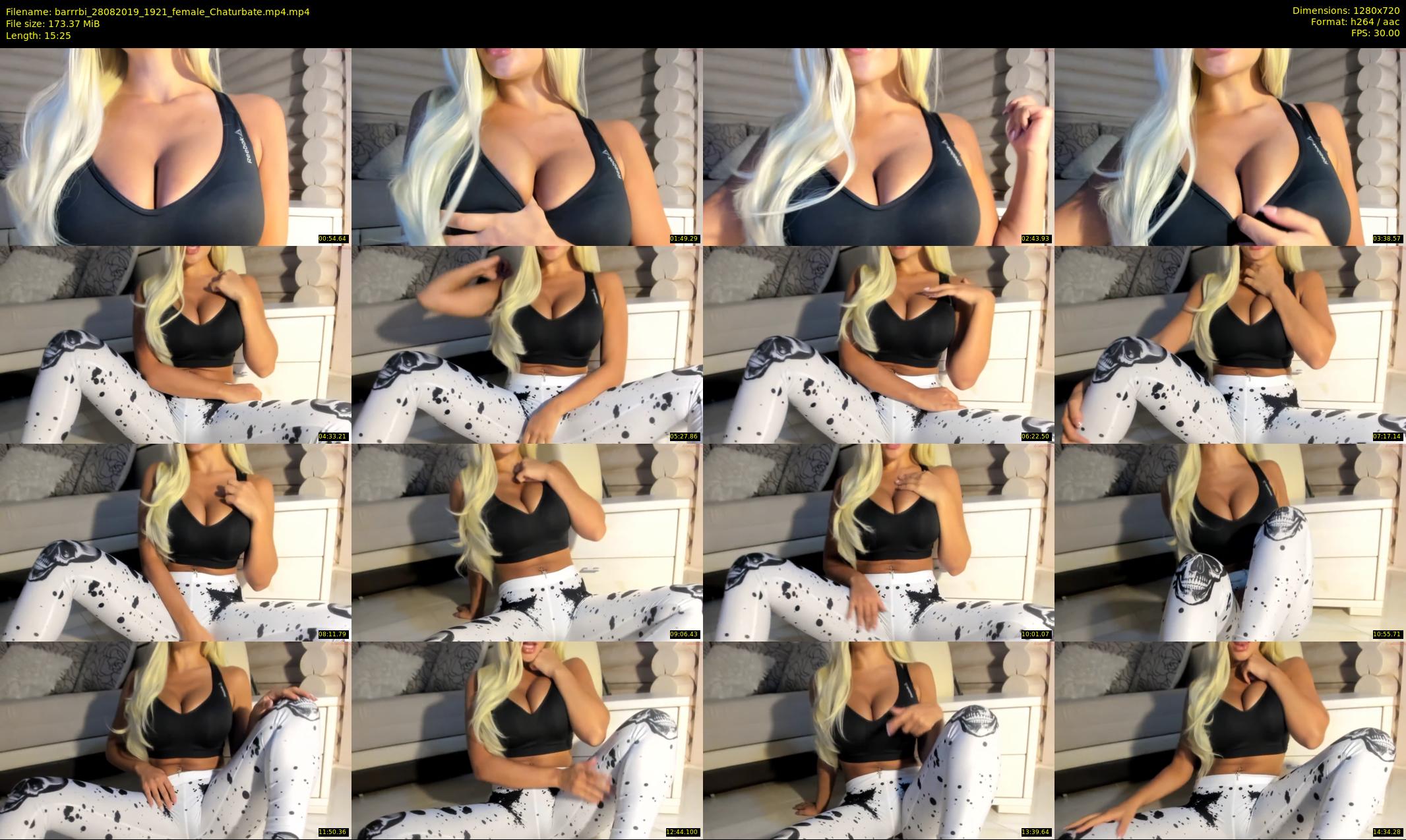 barrrbi — 16 minute Chaturbate female cam show recording, 720p, Aug 28, 2019