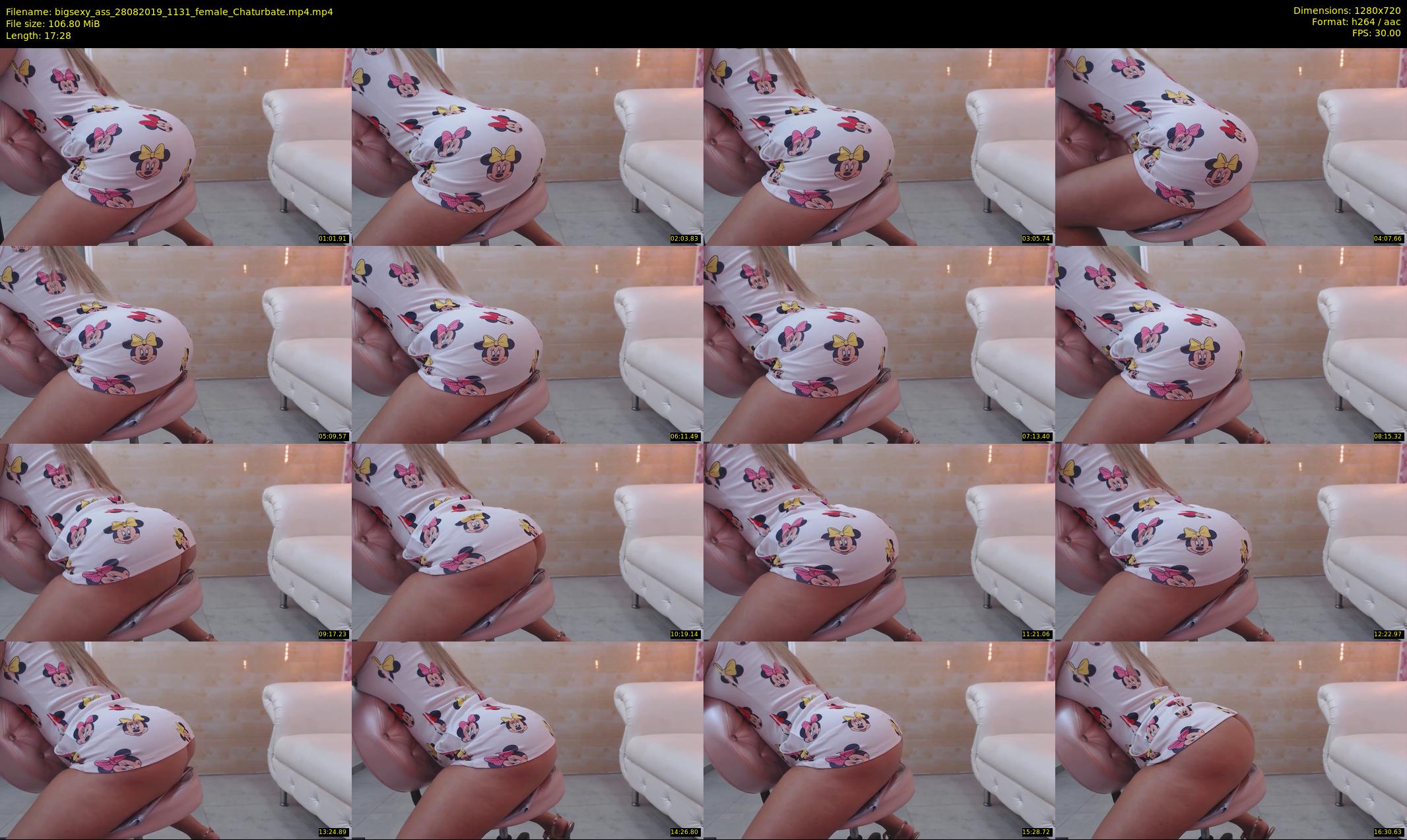 bigsexy_ass — 18 minute Chaturbate female cam show recording, 720p, Aug 28, 2019