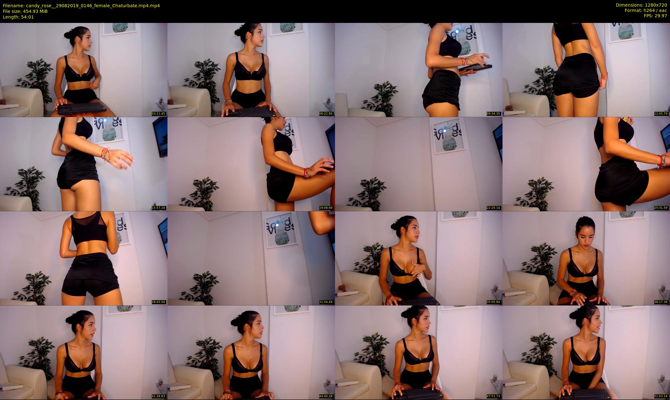 candy_rose_ — 55 minute Chaturbate female cam show recording, 720p, Aug 29, 2019