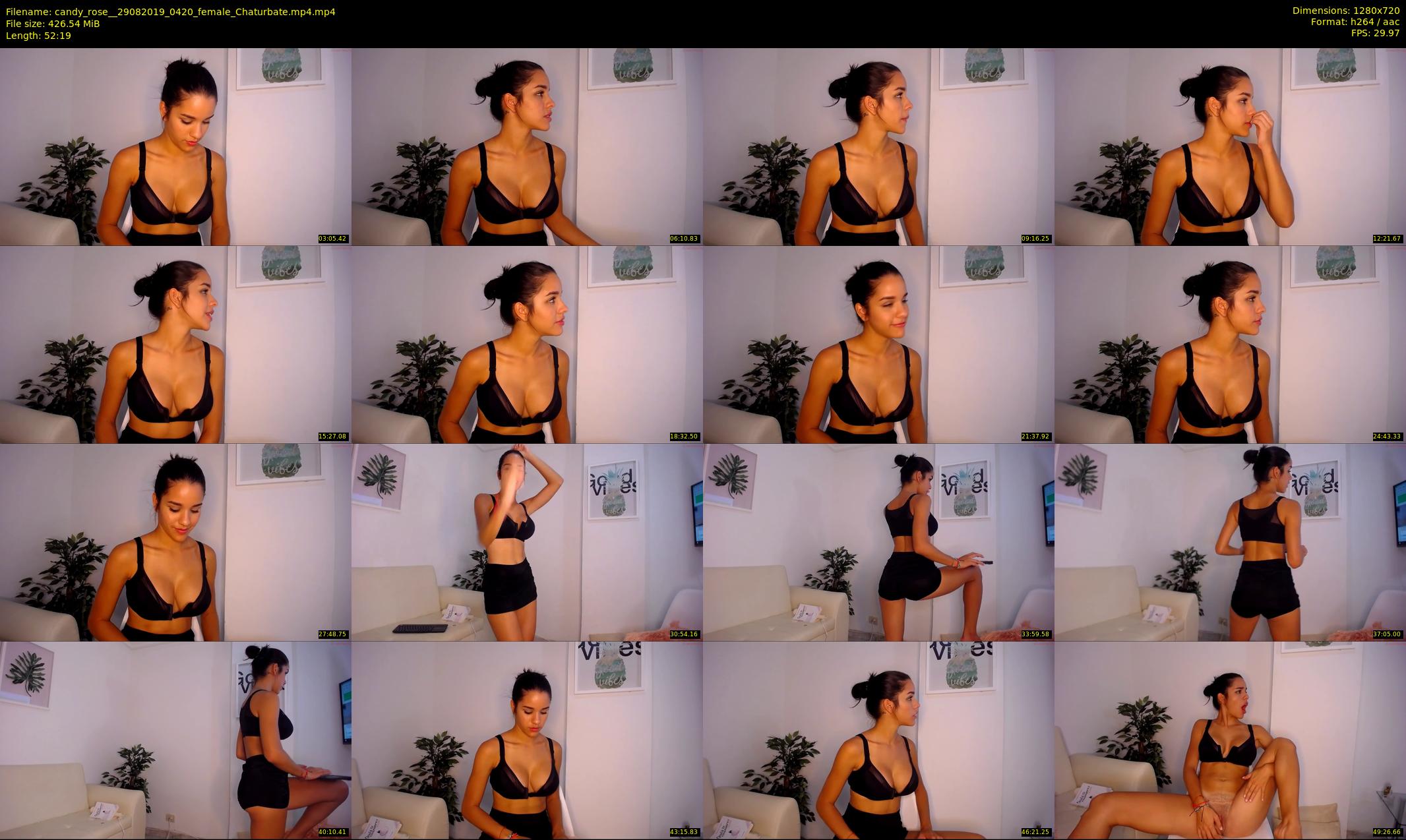 candy_rose_ — 53 minute Chaturbate female cam show recording, 720p, Aug 29, 2019