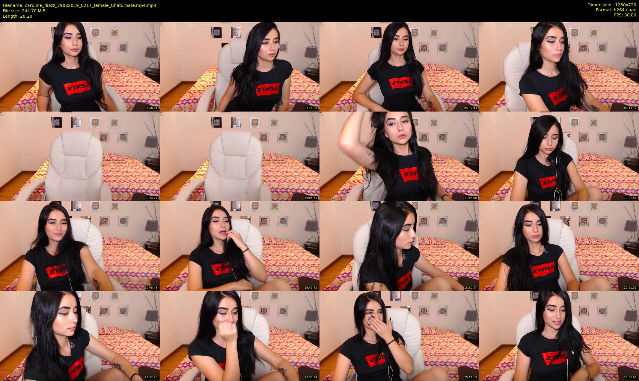 caroline_diazz — 29 minute Chaturbate female cam show recording, 720p, Aug 29, 2019