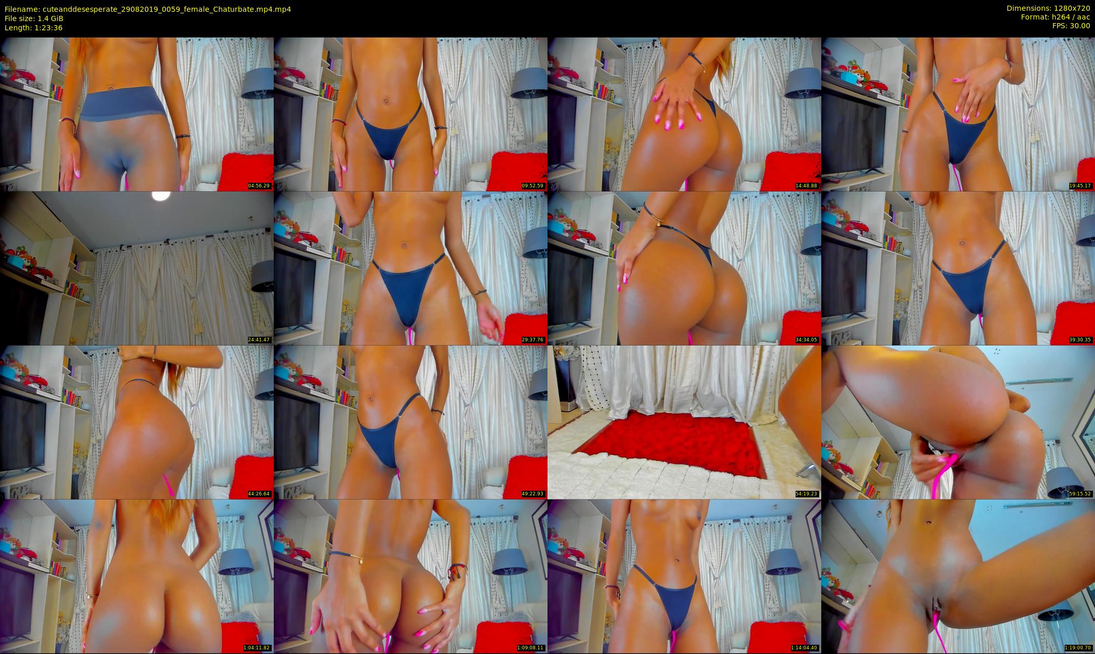 cuteanddesesperate — 84 minute Chaturbate female cam show recording, 720p, Aug 29, 2019