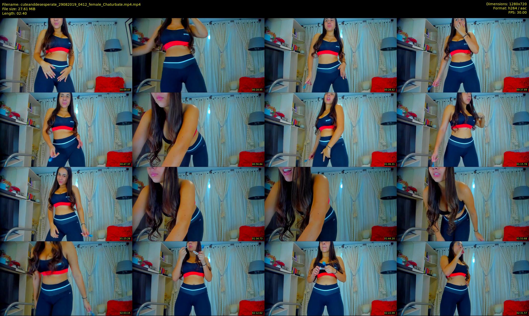 cuteanddesesperate — 3 minute Chaturbate female cam show recording, 720p, Aug 29, 2019