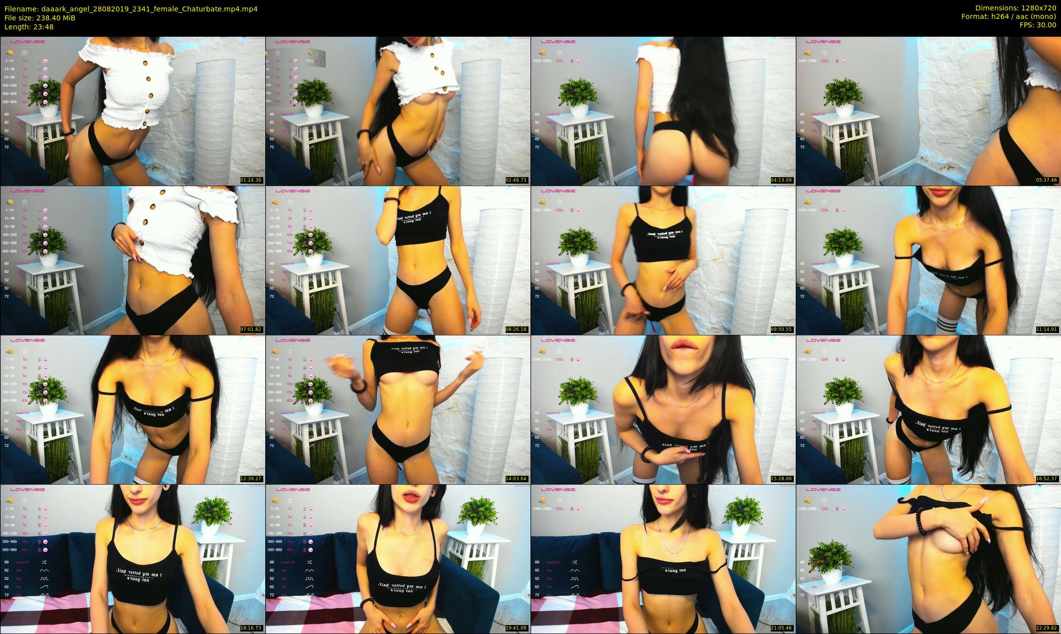 daaark_angel — 24 minute Chaturbate female cam show recording, 720p, Aug 28, 2019