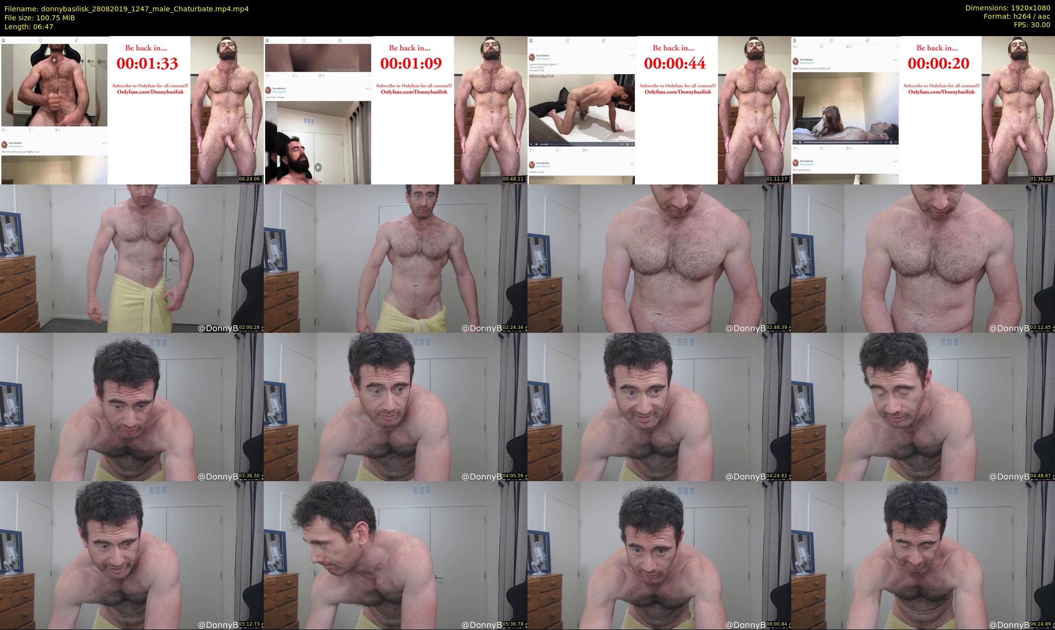 donnybasilisk — 7 minute Chaturbate male cam show recording, 1080p, Aug 28, 2019