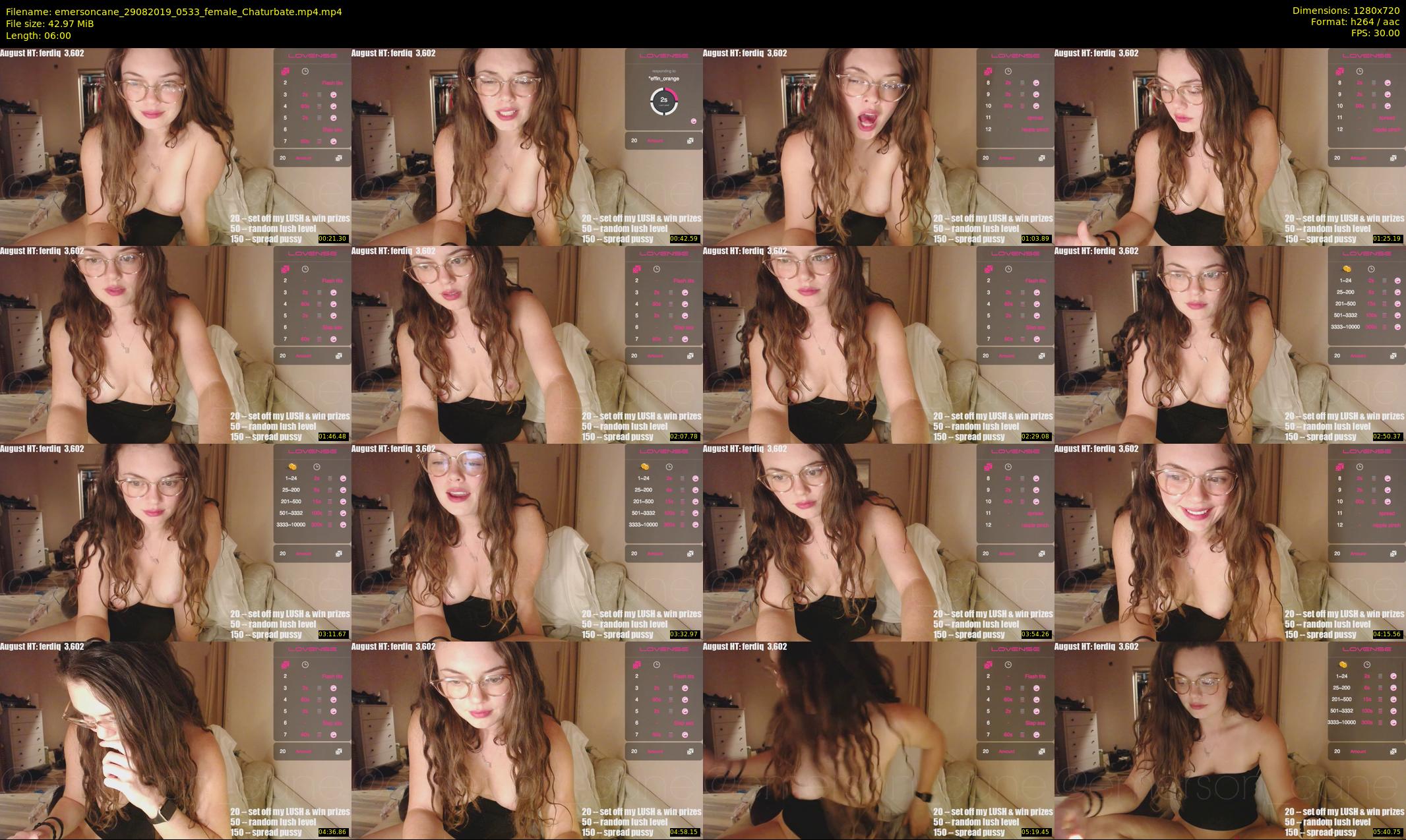 emersoncane — 6 minute Chaturbate female cam show recording, 720p, Aug 29, 2019