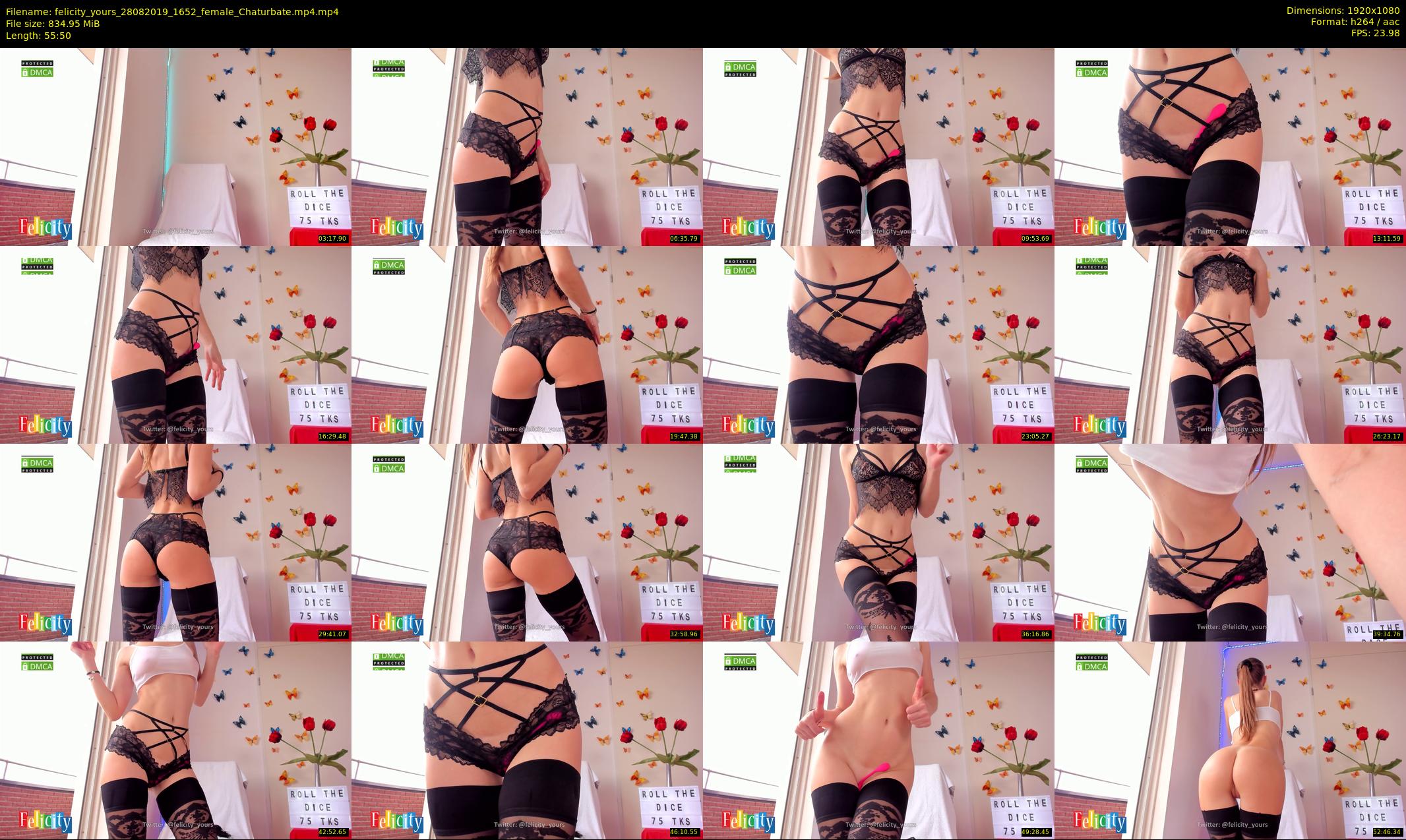 felicity_yours — 56 minute Chaturbate female cam show recording, 1080p, Aug 28, 2019