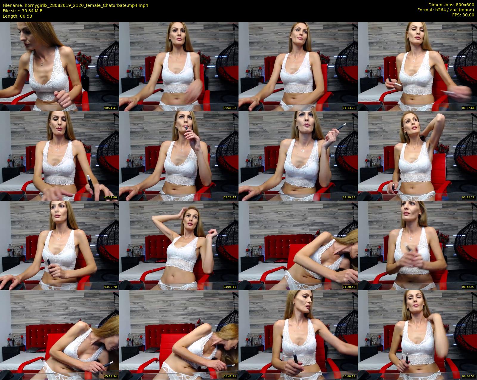 hornygirllx — 7 minute Chaturbate female cam show recording, 480p, Aug 28, 2019