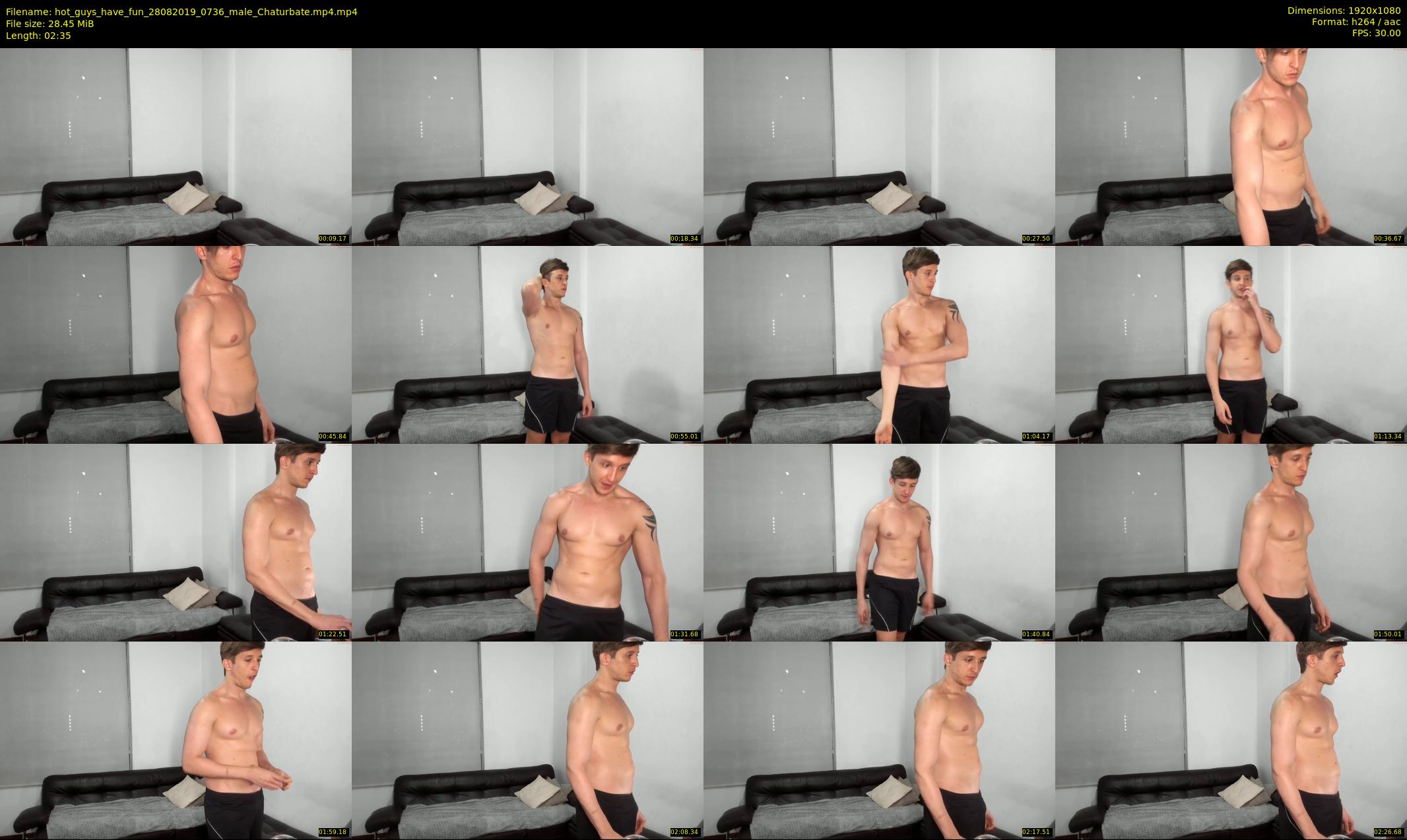 hot_guys_have_fun — 3 minute Chaturbate male cam show recording, 1080p, Aug 28, 2019