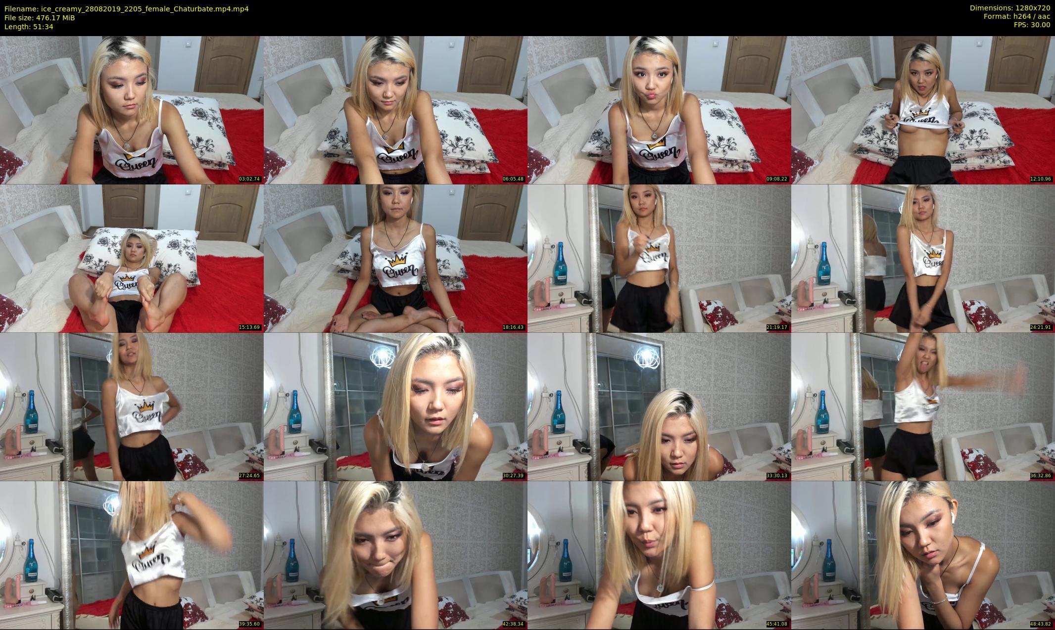 ice_creamy — 52 minute Chaturbate female cam show recording, 720p, Aug 28, 2019