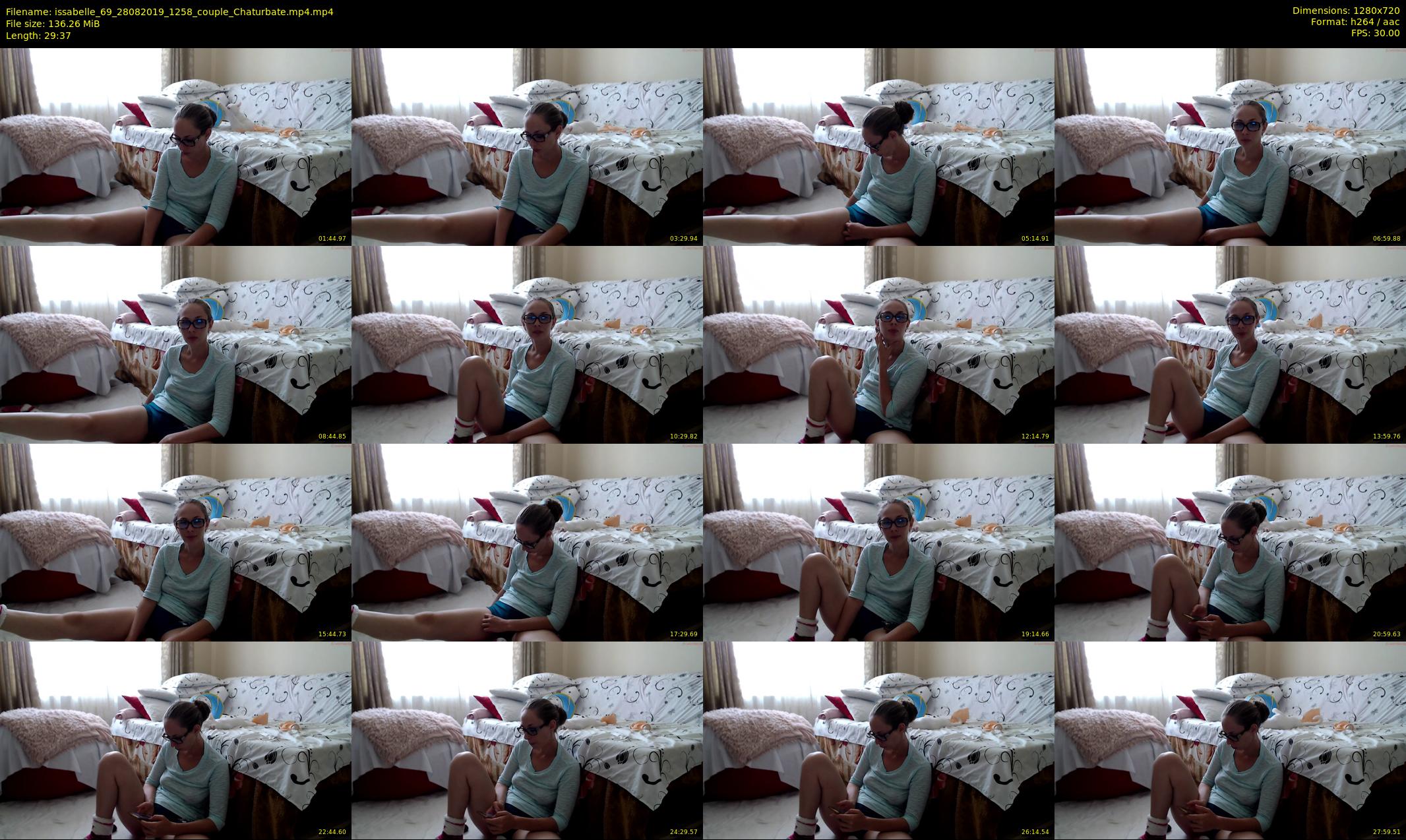 issabelle_69 — 30 minute Chaturbate couple cam show recording, 720p, Aug 28, 2019