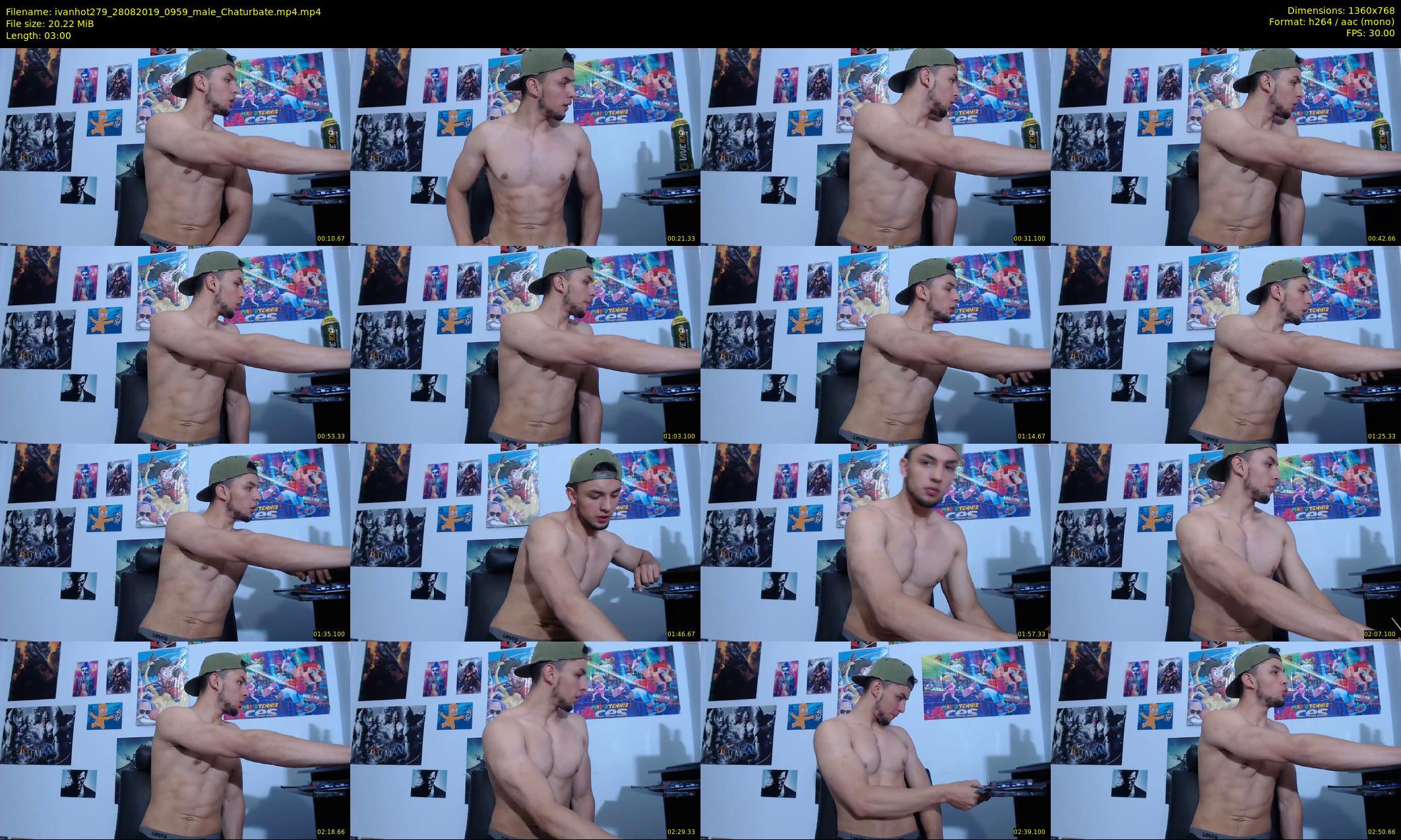 ivanhot279 — 3 minute Chaturbate male cam show recording, 720p, Aug 28, 2019