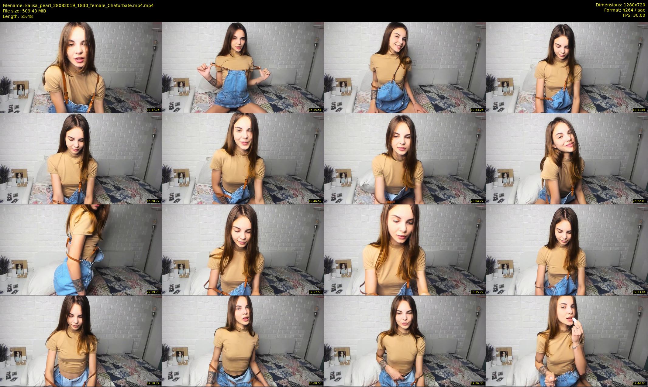 kalisa_pearl — 56 minute Chaturbate female cam show recording, 720p, Aug 28, 2019