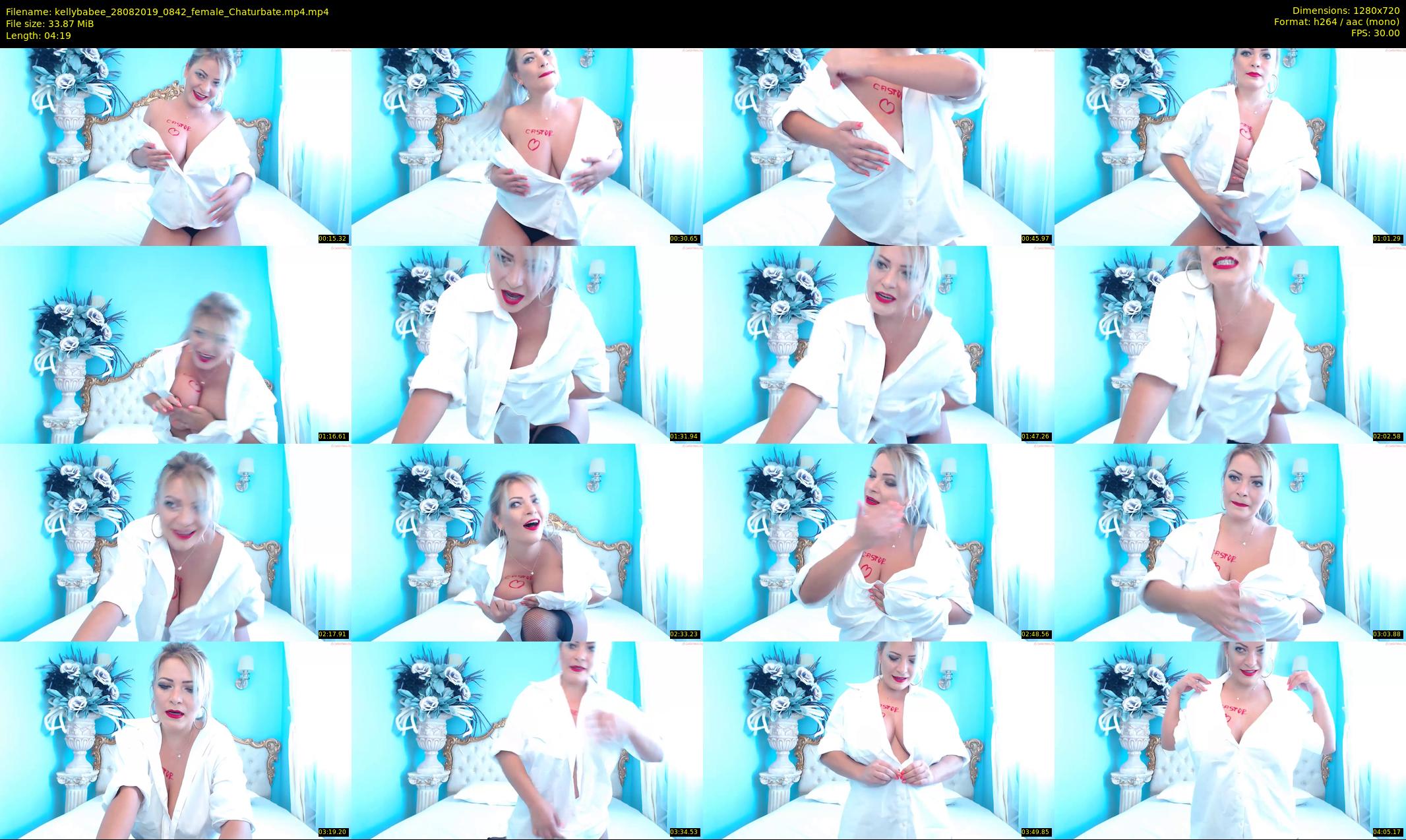 kellybabee — 5 minute Chaturbate female cam show recording, 720p, Aug 28, 2019
